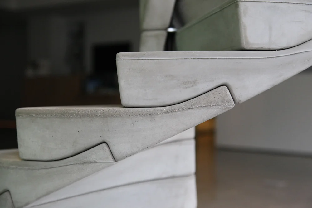 Spiral Staircase in Lightweight Concrete by Rizzi