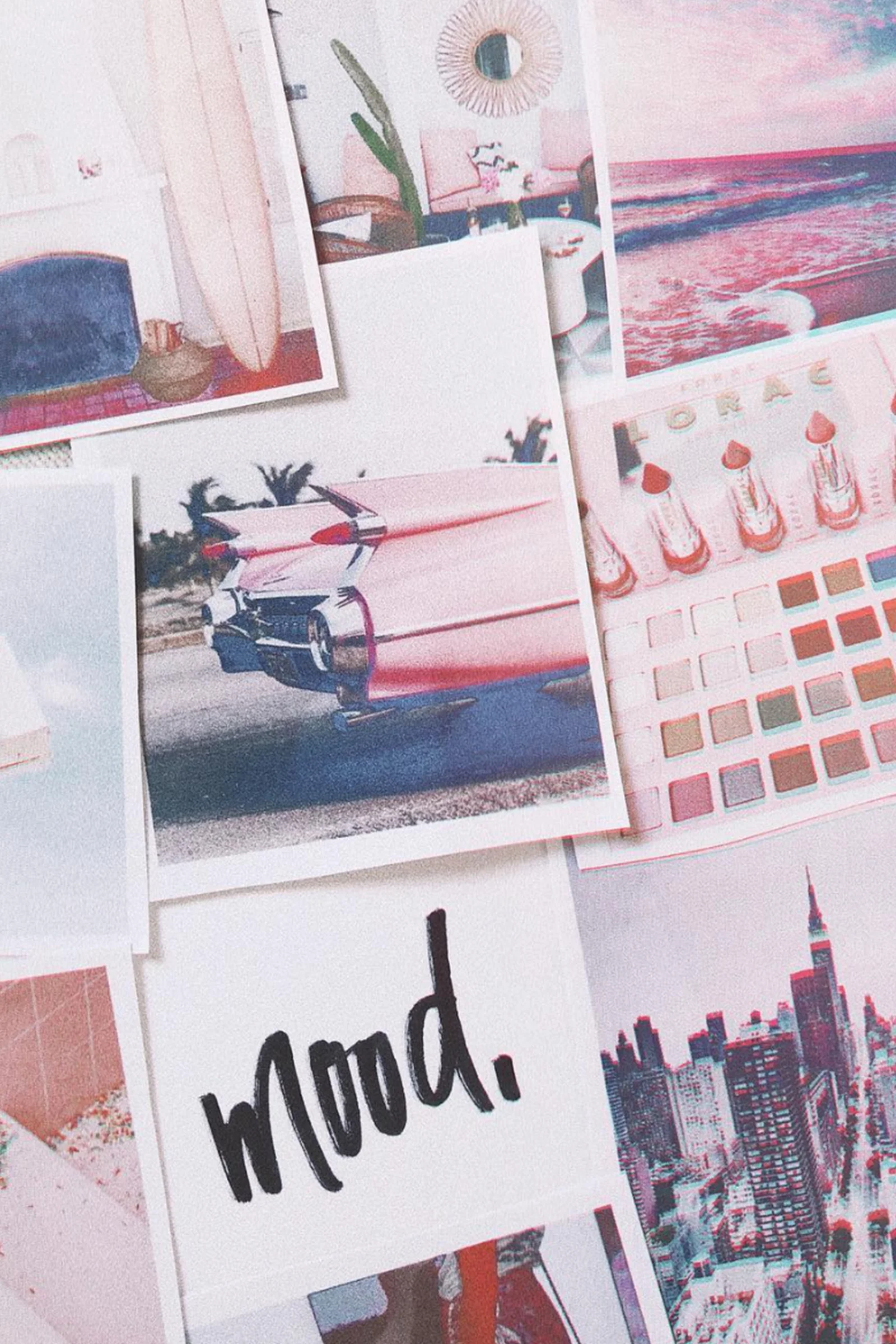 Pink Mood Board / Collage / Design Inspiration / Kelly Fiance Creative
