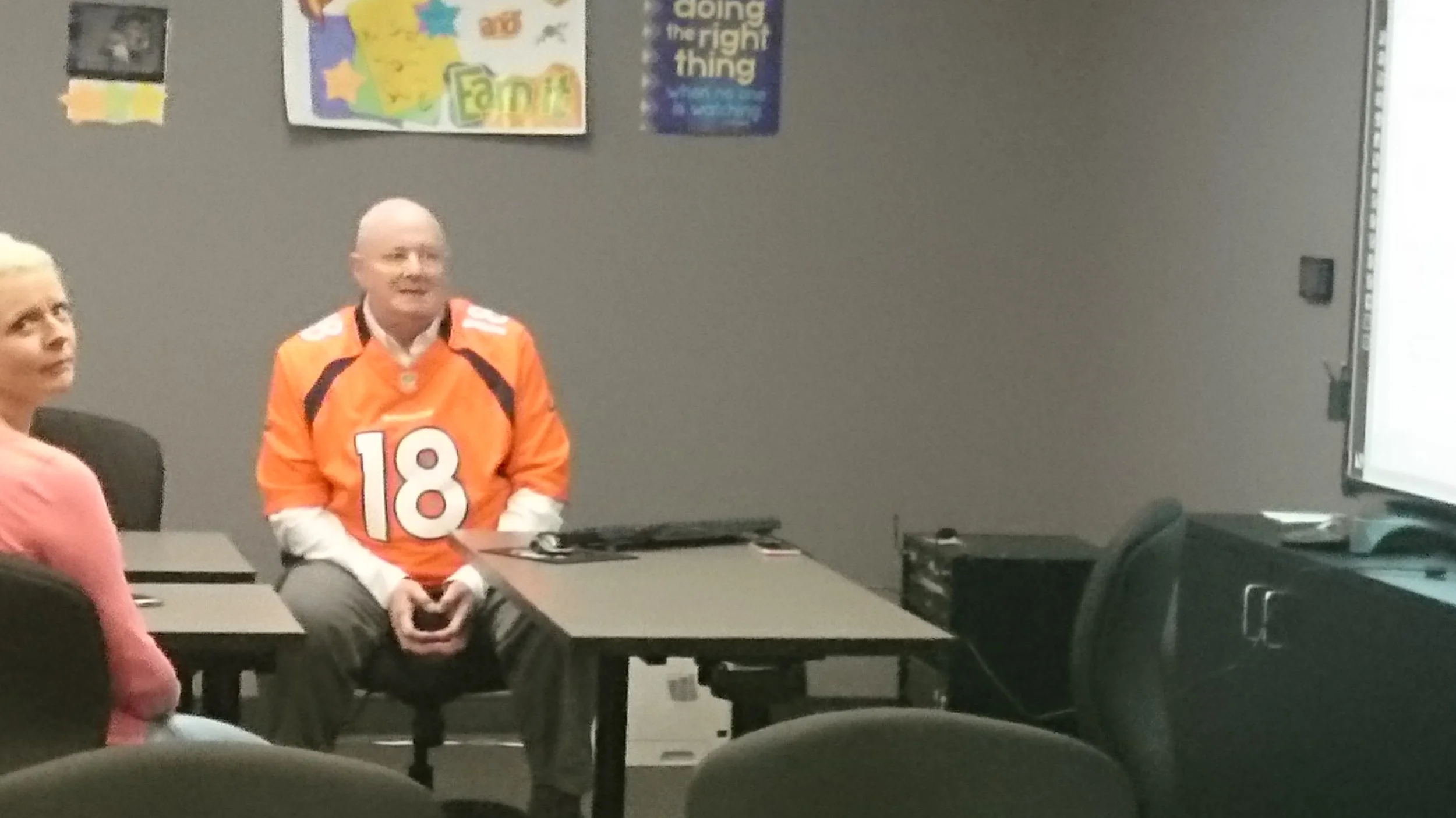 See even our CFO knows how to get in the spirit!