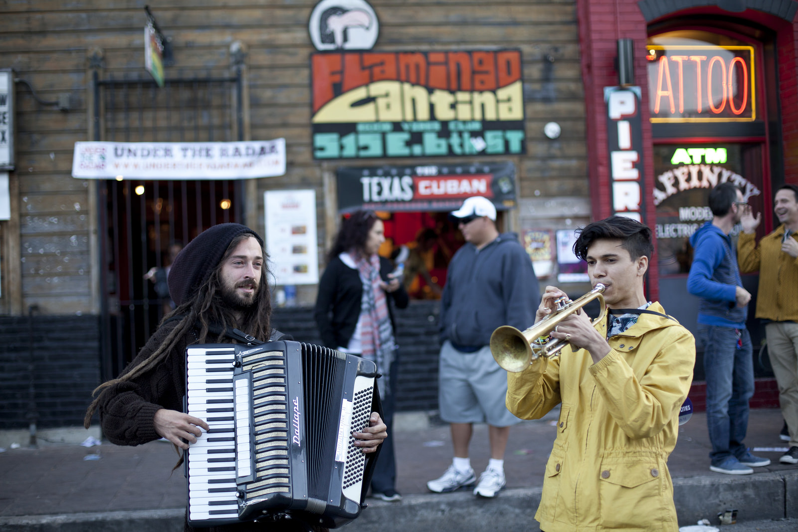 Street musicians from SXSW 2014 for NPR Music. 