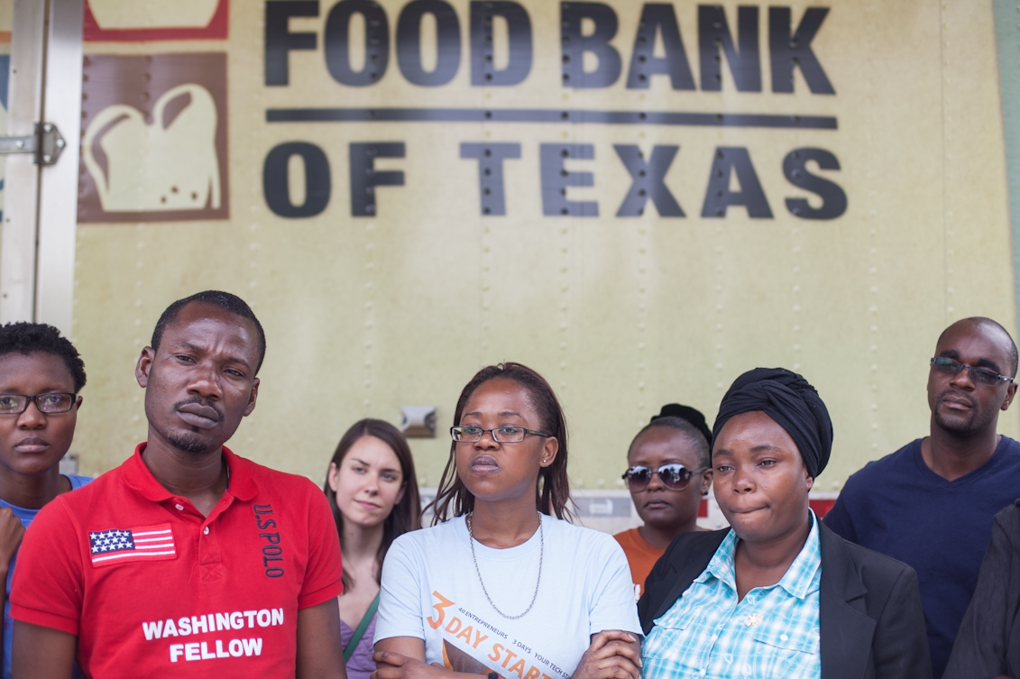 Today the Young African Leaders Initiative Network came to Southwest Key Programs to help out at our monthly mobile food pantry in partnership with Capital Area Food Bank of Texas . There were 25 young entrepreneurs and leaders from 18 countries across Africa. The YALI Network is part of President Obama’s signature effort to invest in the next generation of African entrepreneurs, educators, activists and innovators. I love my job. You can see my slideshow here. 