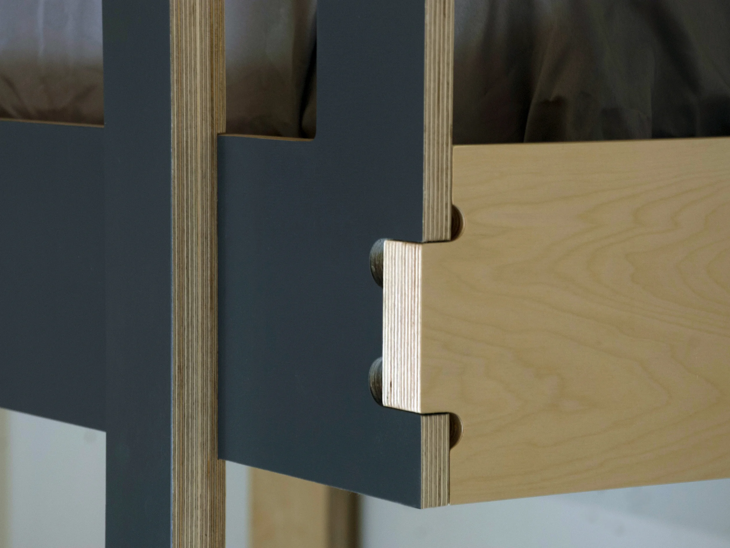 Modern baltic birch bunk bed