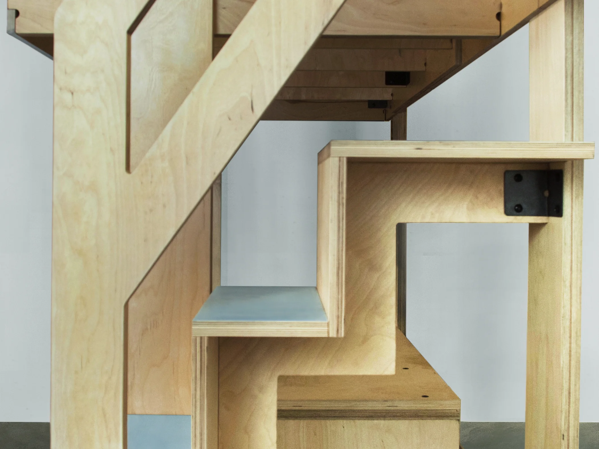 Modern baltic birch loft bed