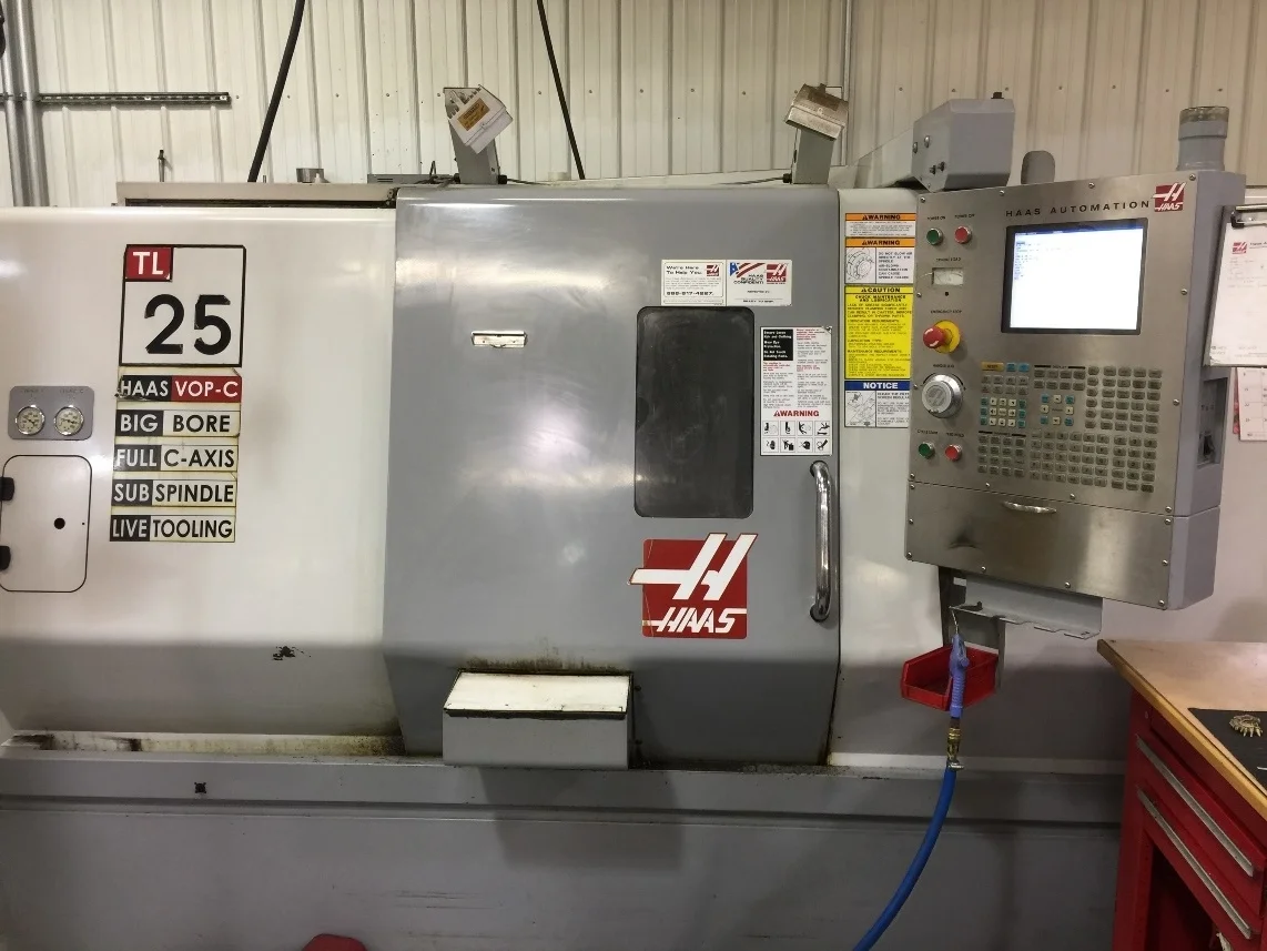 2006 HAAS TL-25B Big Bore Lathe with Barfeed