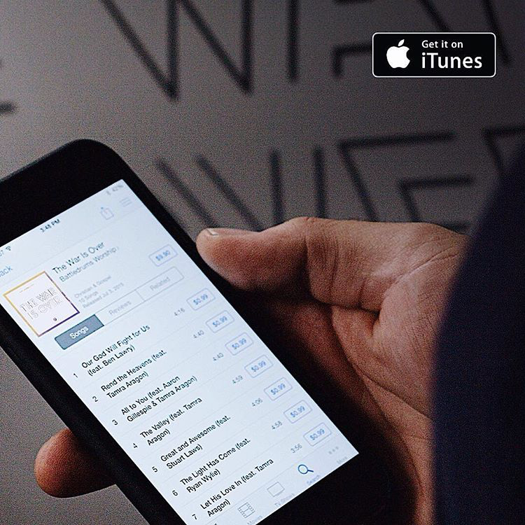 Battledrums Worship debut album, The War is Over, is now available on iTunes! #thewarisoverbd