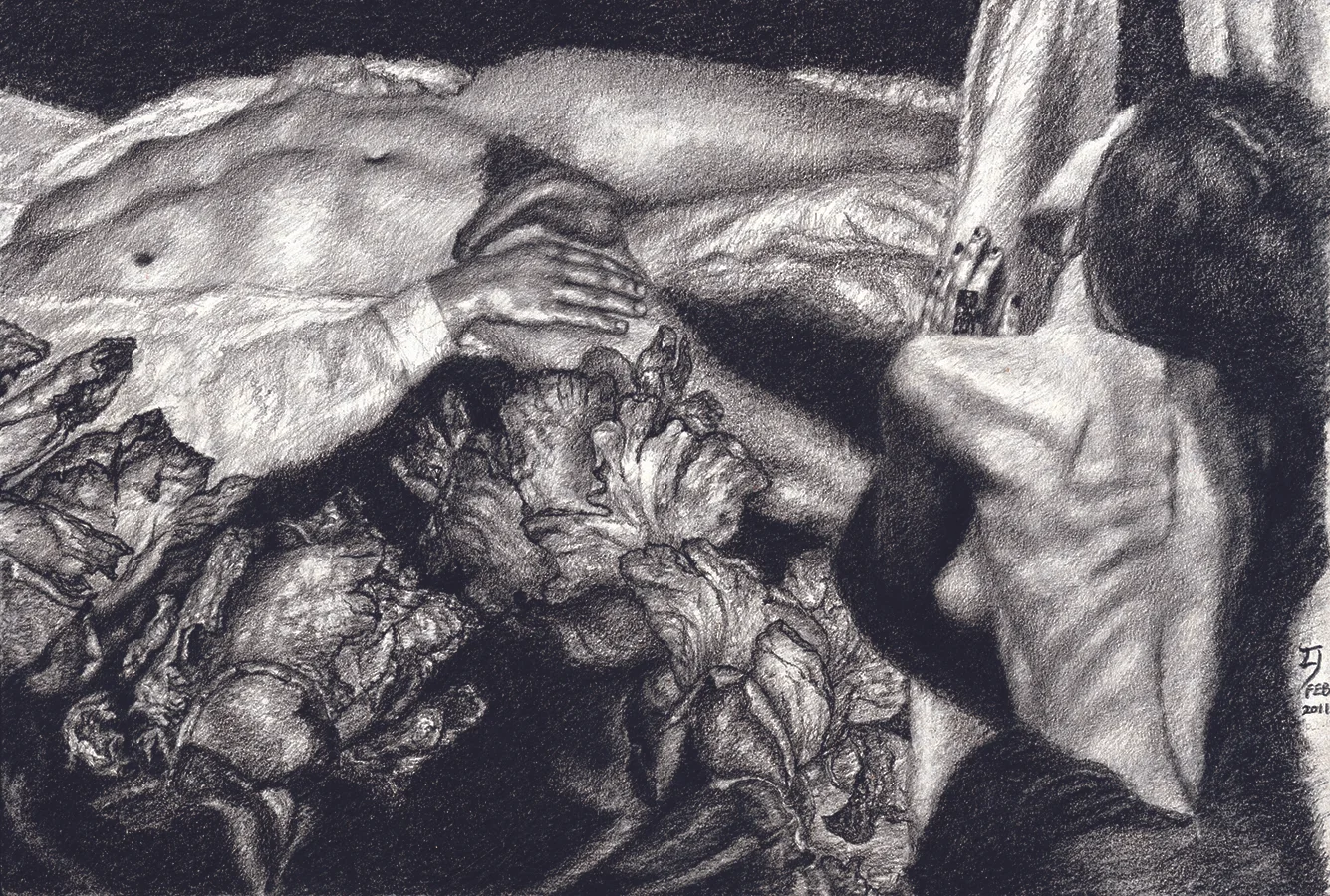 lake and narcissus