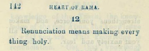 HEART OF RAMA | V | RENUNCIATION | 12