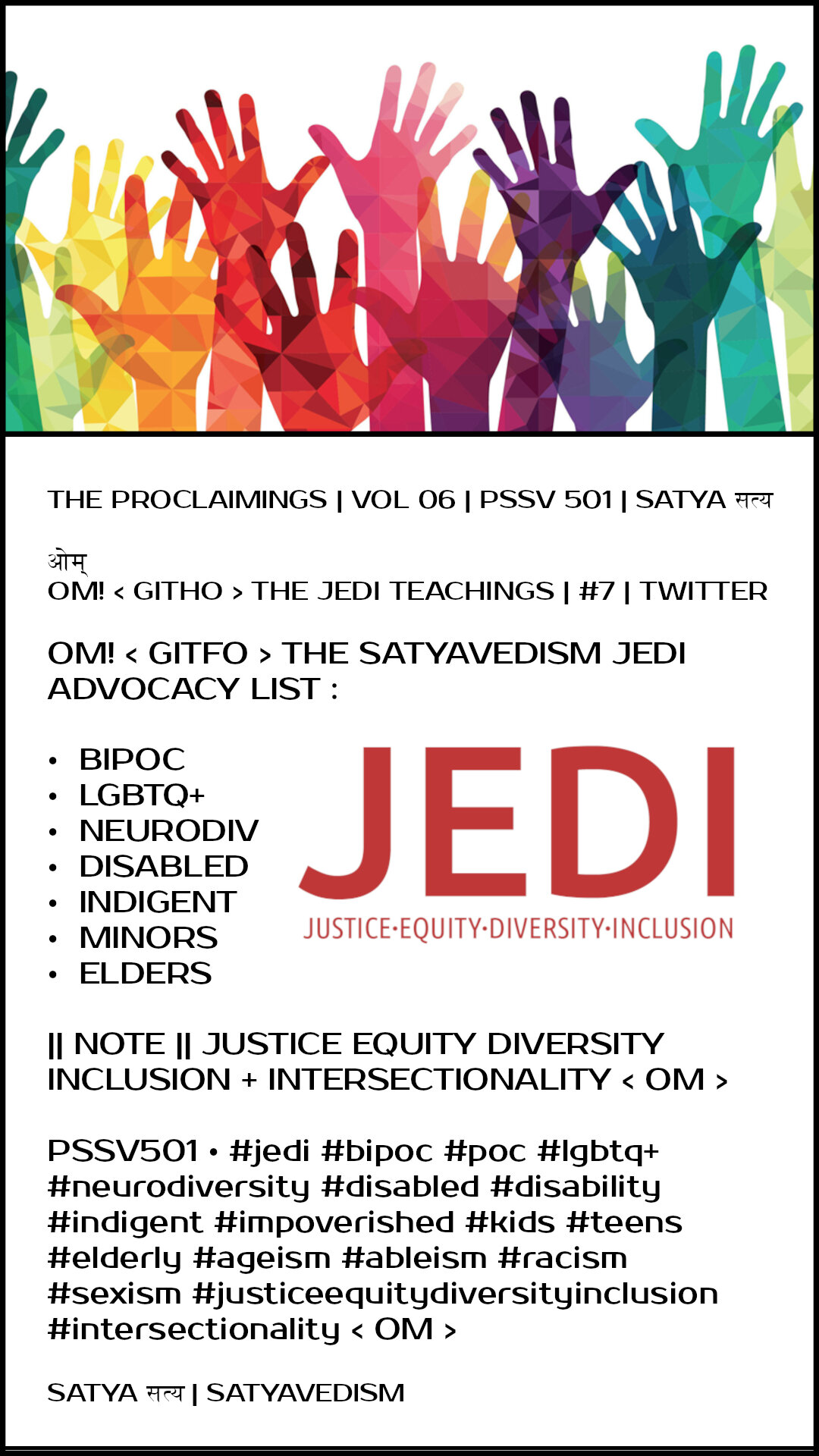 OM! THE JEDI TEACHINGS | PSSV