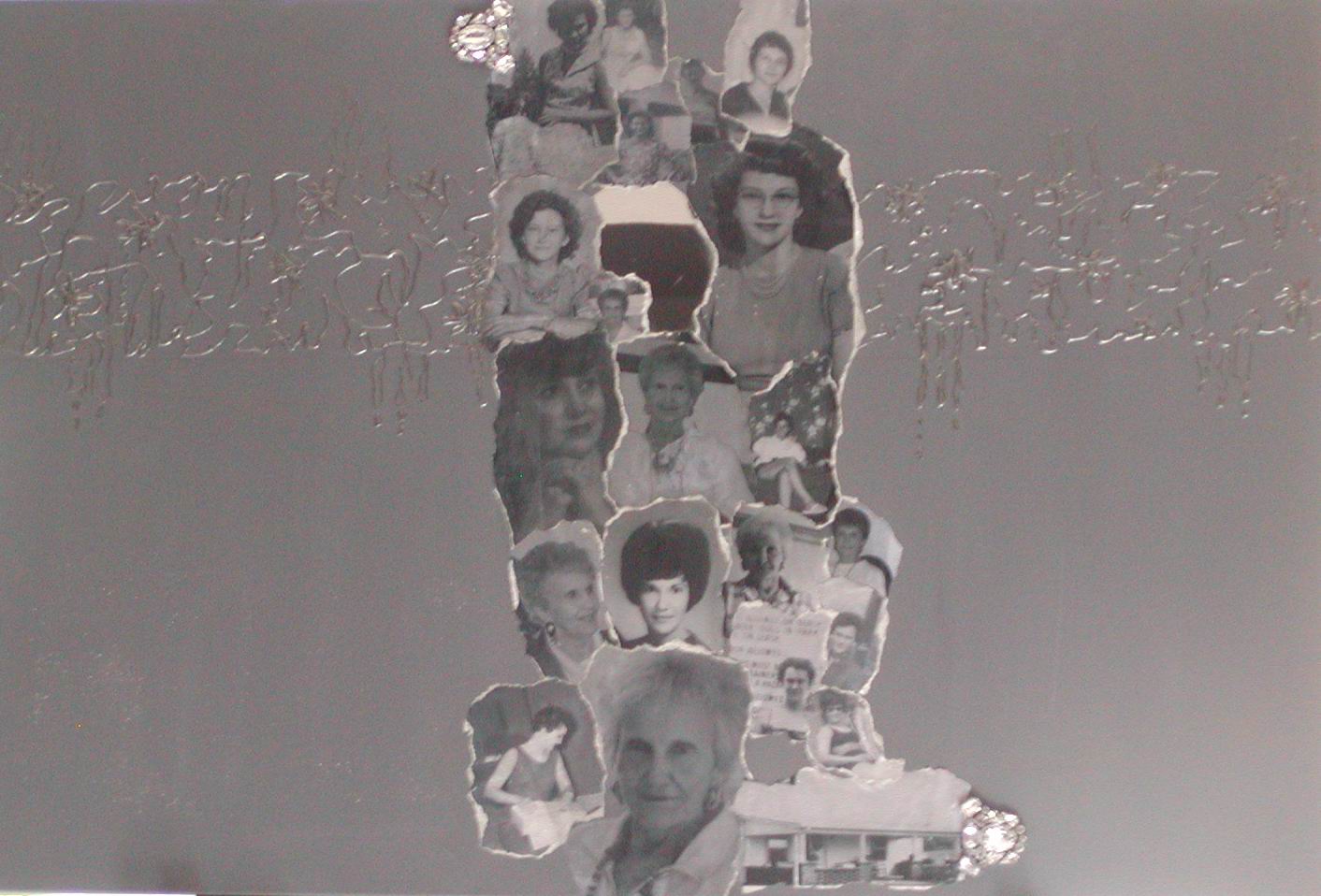 A compilation and collage of photos of my mother