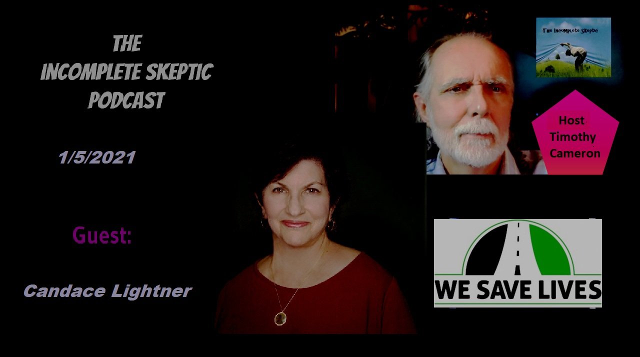 Candace Lightner Interview for The Incomplete Skeptic - and incidentally My Speaking Anniversary is Coming Up).