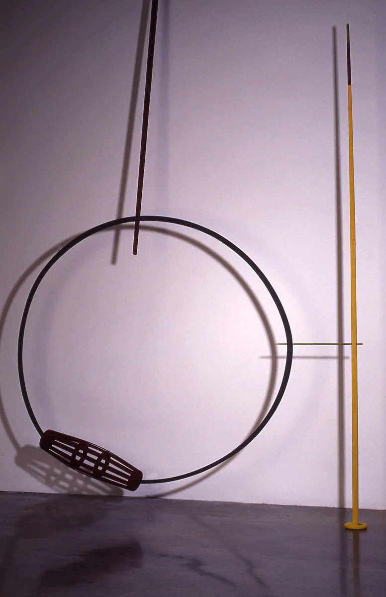 Portal III, wood sculpture, 12' h x 6' w x 2' d; flocked oak and pine; © Tom Gormally