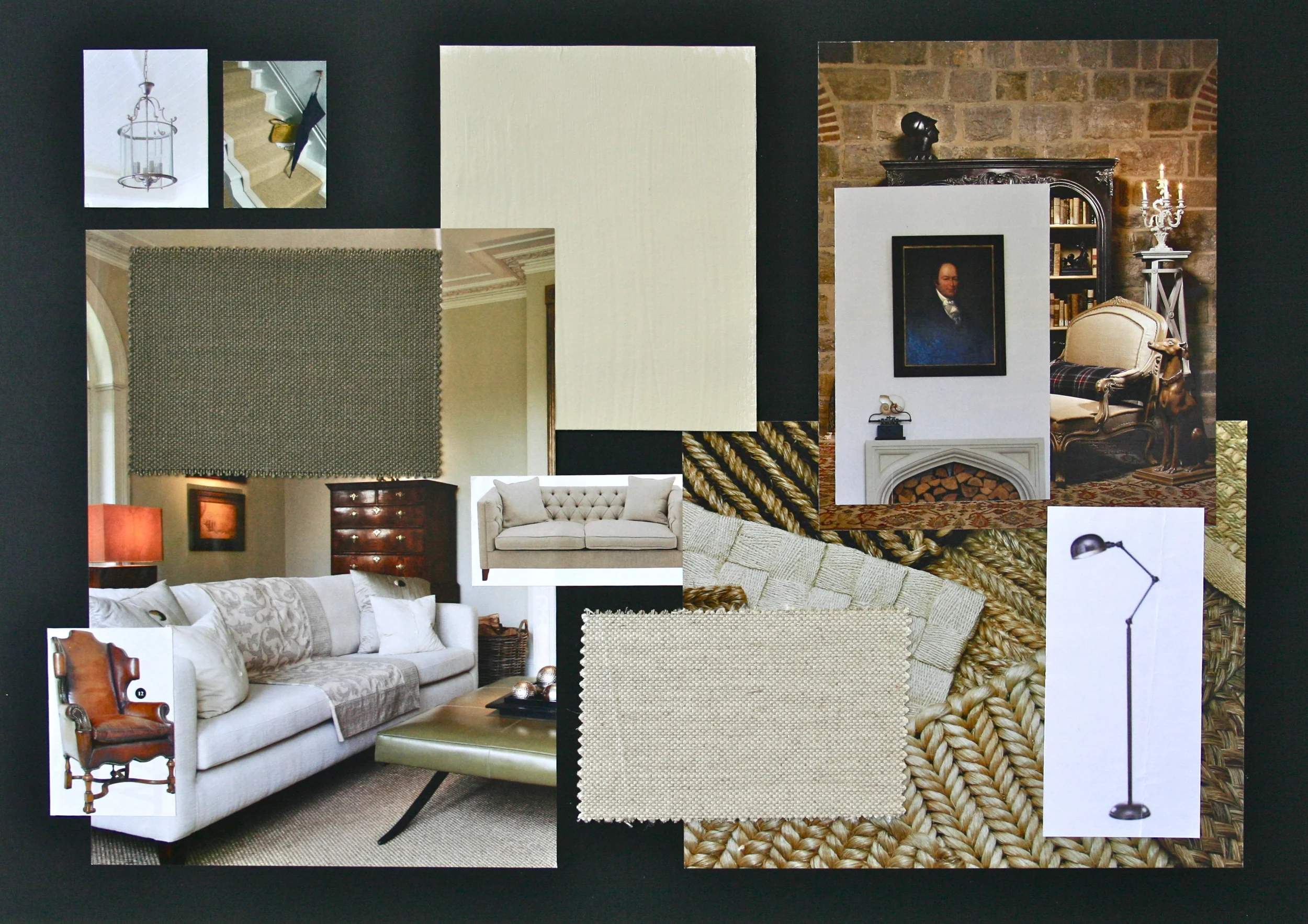 Living Room Design Board | www.interiorsmatter.com
