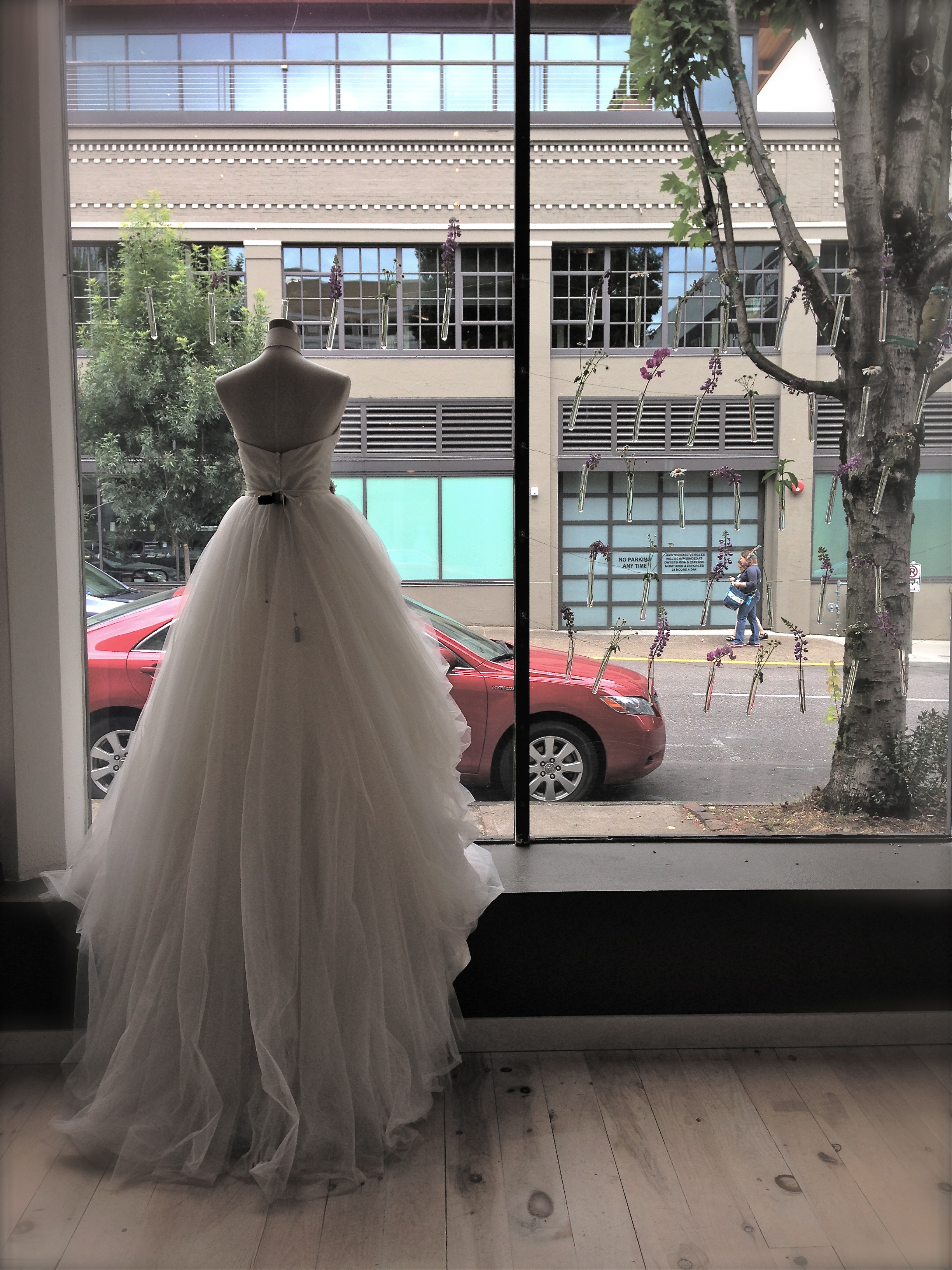 Adagio proudly resides in our new summer window display.