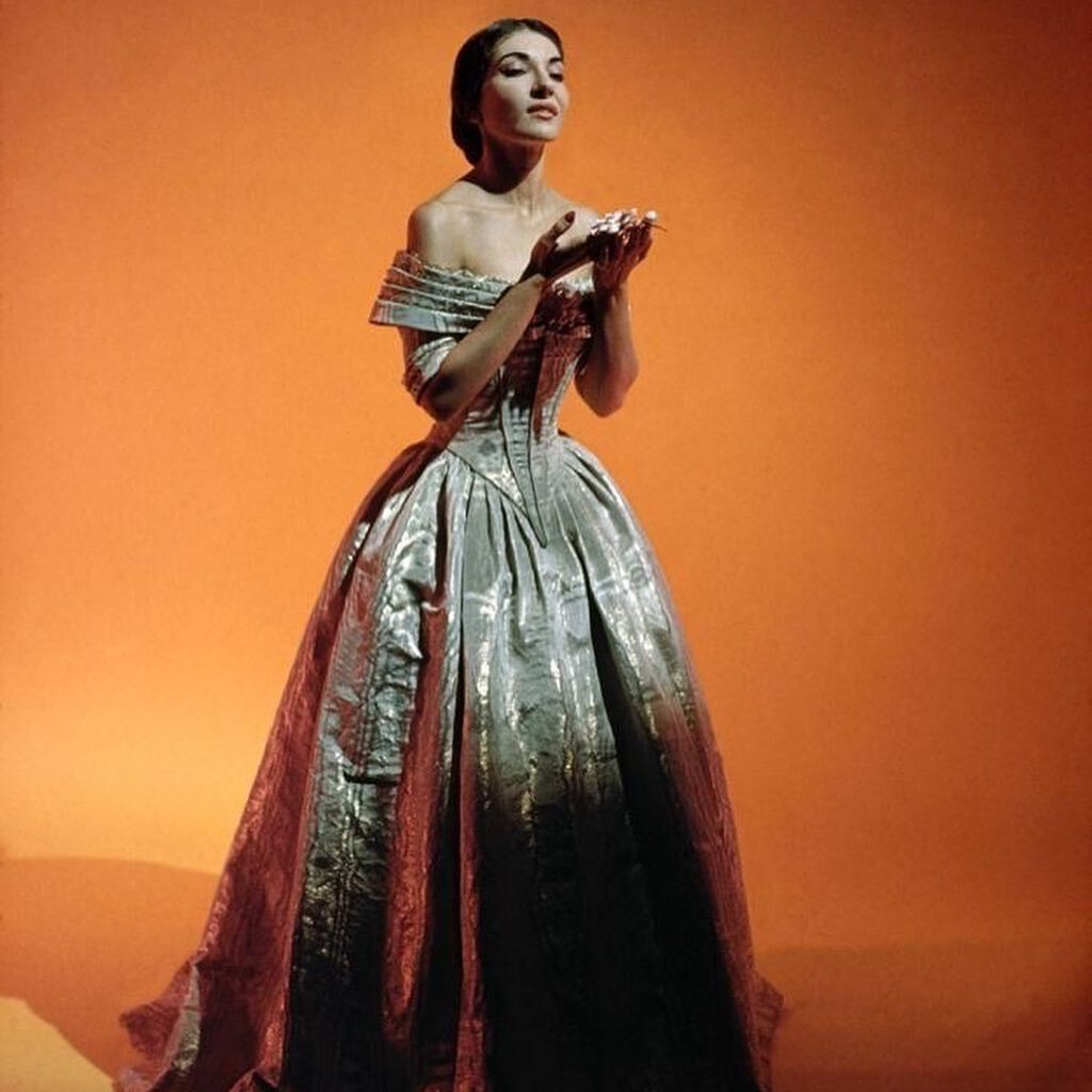 The roots of my love of gowns lies in Opera. 
My maternal grandmother was a soprano in New York and Chicago, and growing up, there was nothing I loved more than going into the attic to explore the trunks containing her gowns (there was this one strap