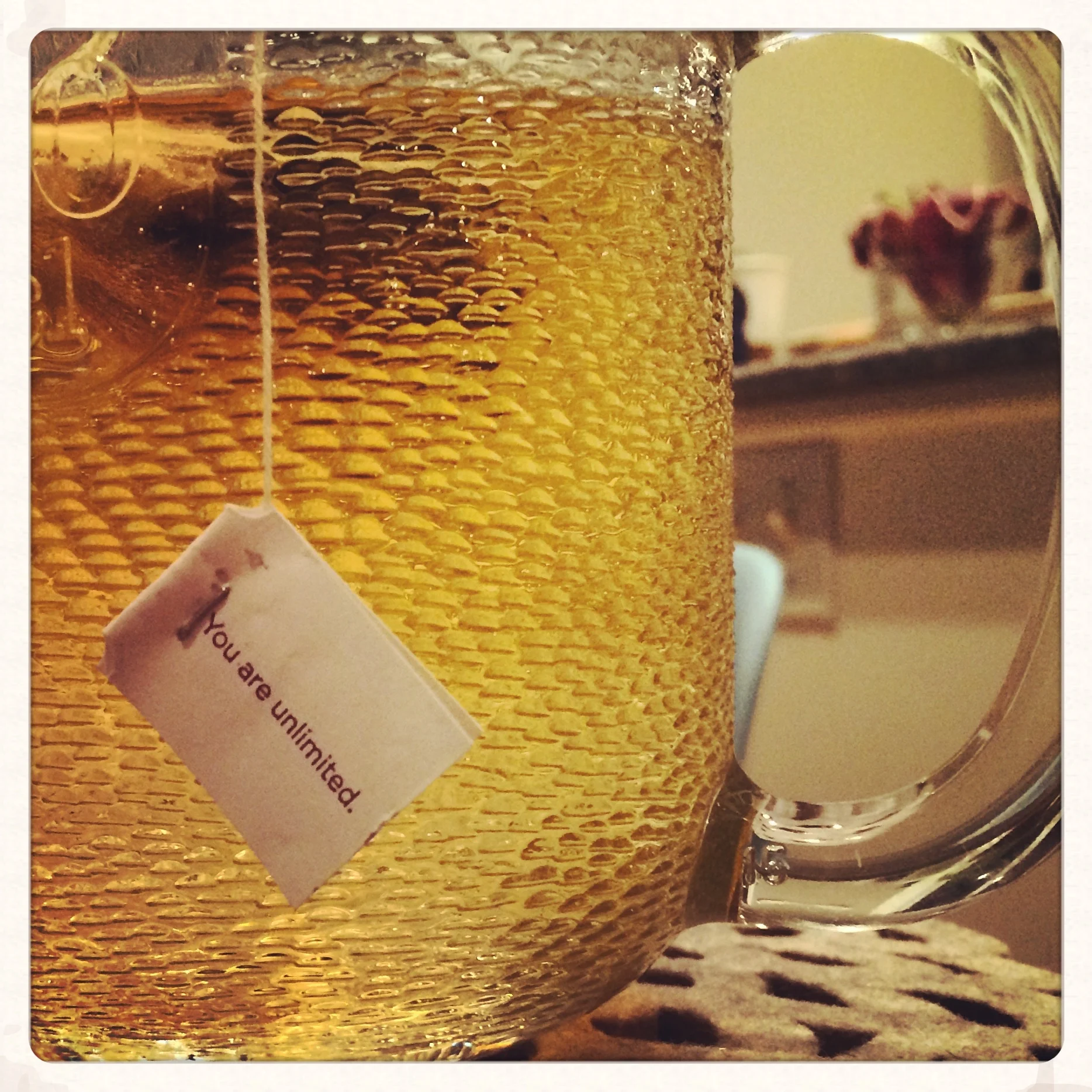 You are unlimited. And also, you may have to drink tea with your cat on Friday nights for a while.