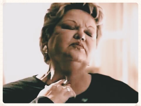 Debi, who was featured in one of the most successful anti-smoking ads of all time, smoking out of a hole in her neck. This was seared into my memory before I had my first cigarette. "Smoking does this."