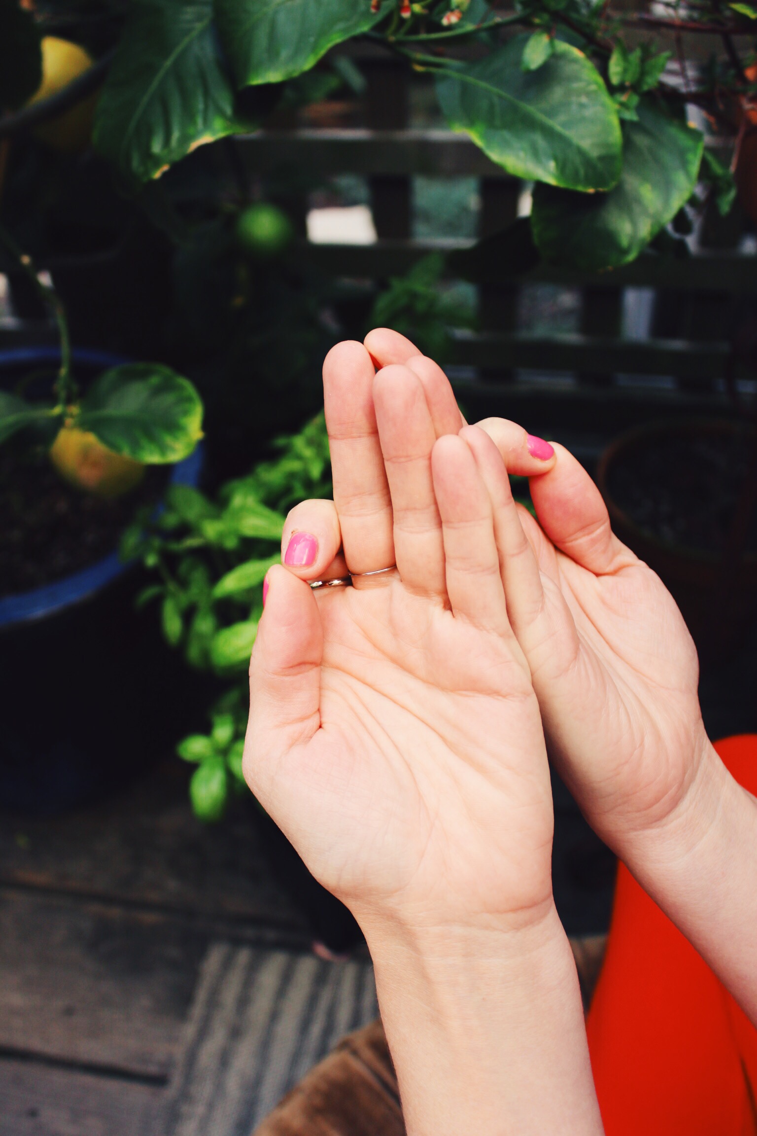 The hand position (see described above).