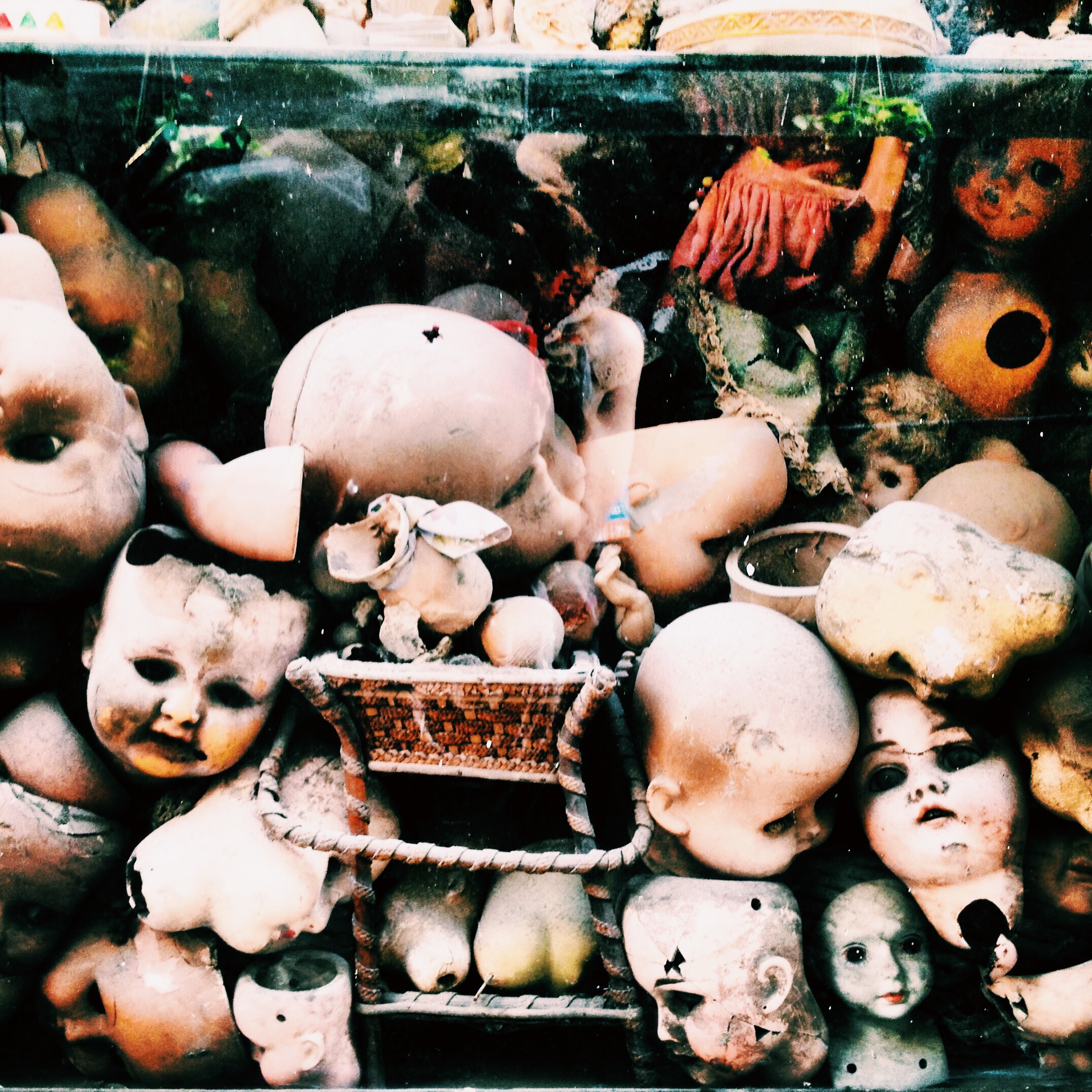 This has nothing to do with this post except I took the picture when I was a snotty-crying-broken mess in Rome and the doll-faces remind me of what I felt like on the inside.