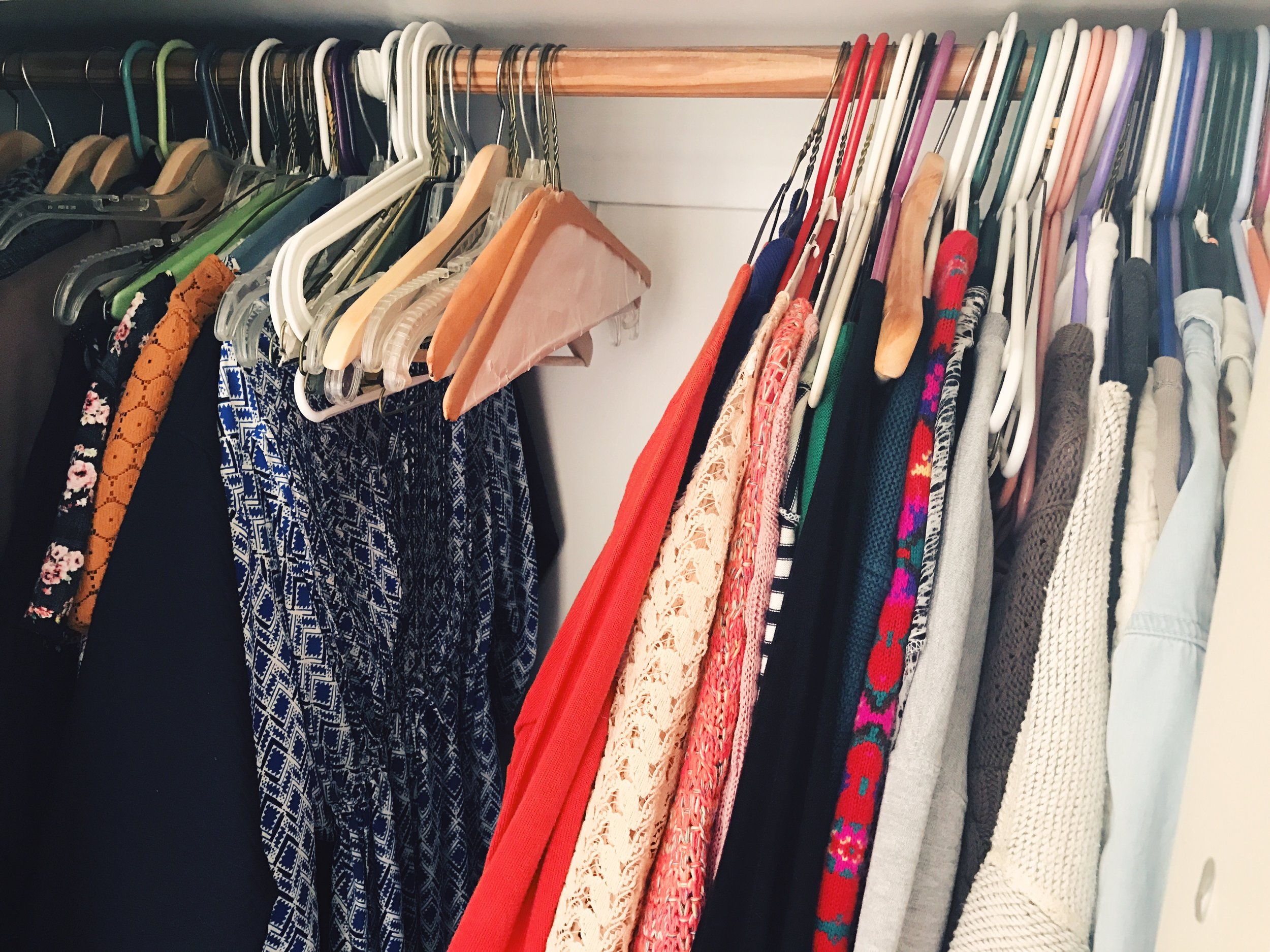 Okay it's more like 1/10th of my closet but whatever.