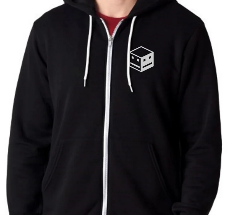 Pterodactyl Park Zip-Up Hoodie Black