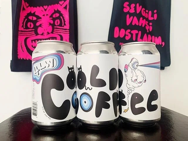 Cool Cold Coffee 4 packs available now at the shop. 
Flash chilled coffee, this process preserves the floral and fruity quality of the natural Ethiopia Qicha that is currently inside the can. ✨🧿✨