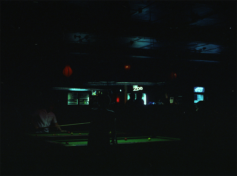 The Zoo. Bar. Fortitude Valley. Cinestill 800 (tungsten).