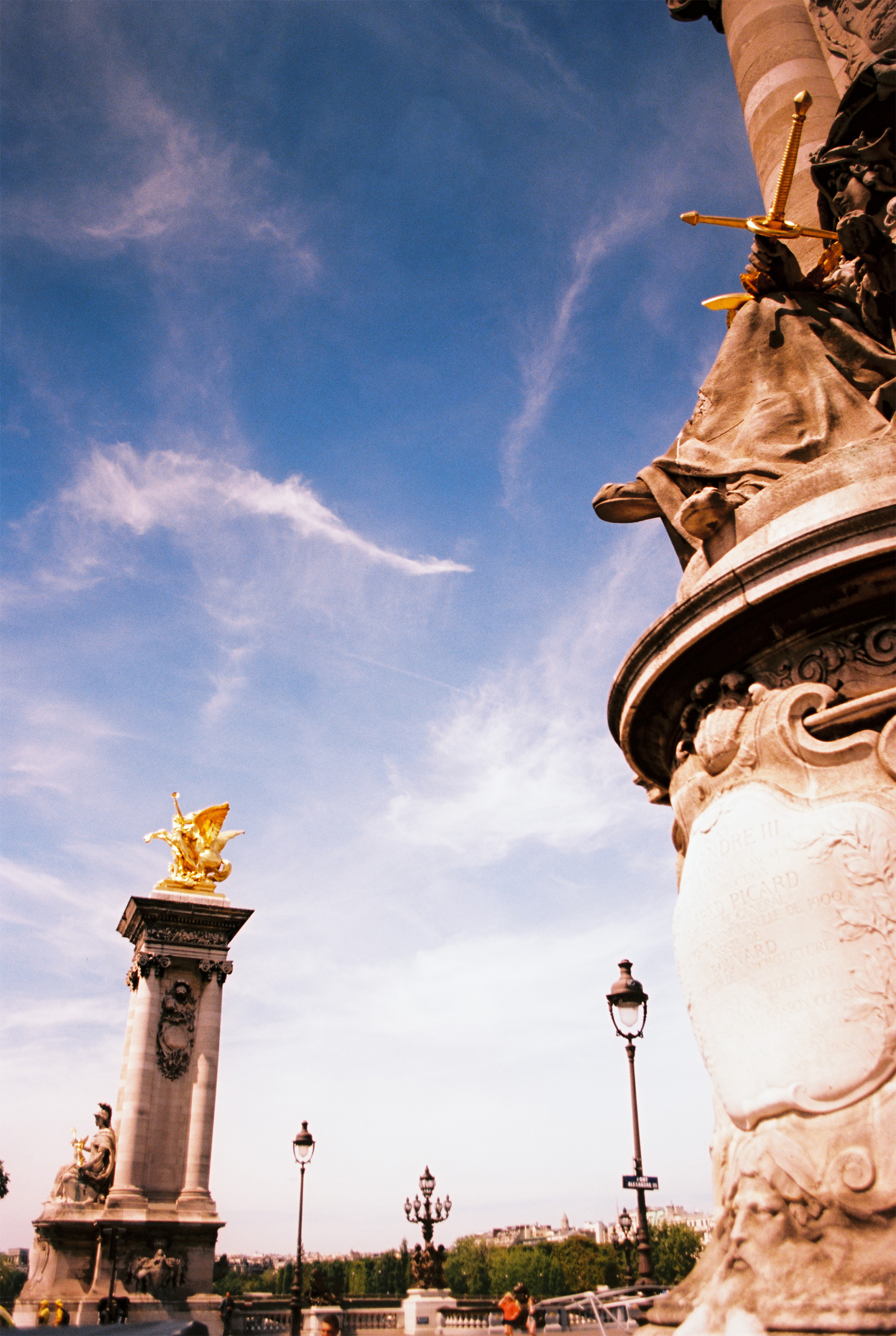 Roaming around the city, taking in the sights.