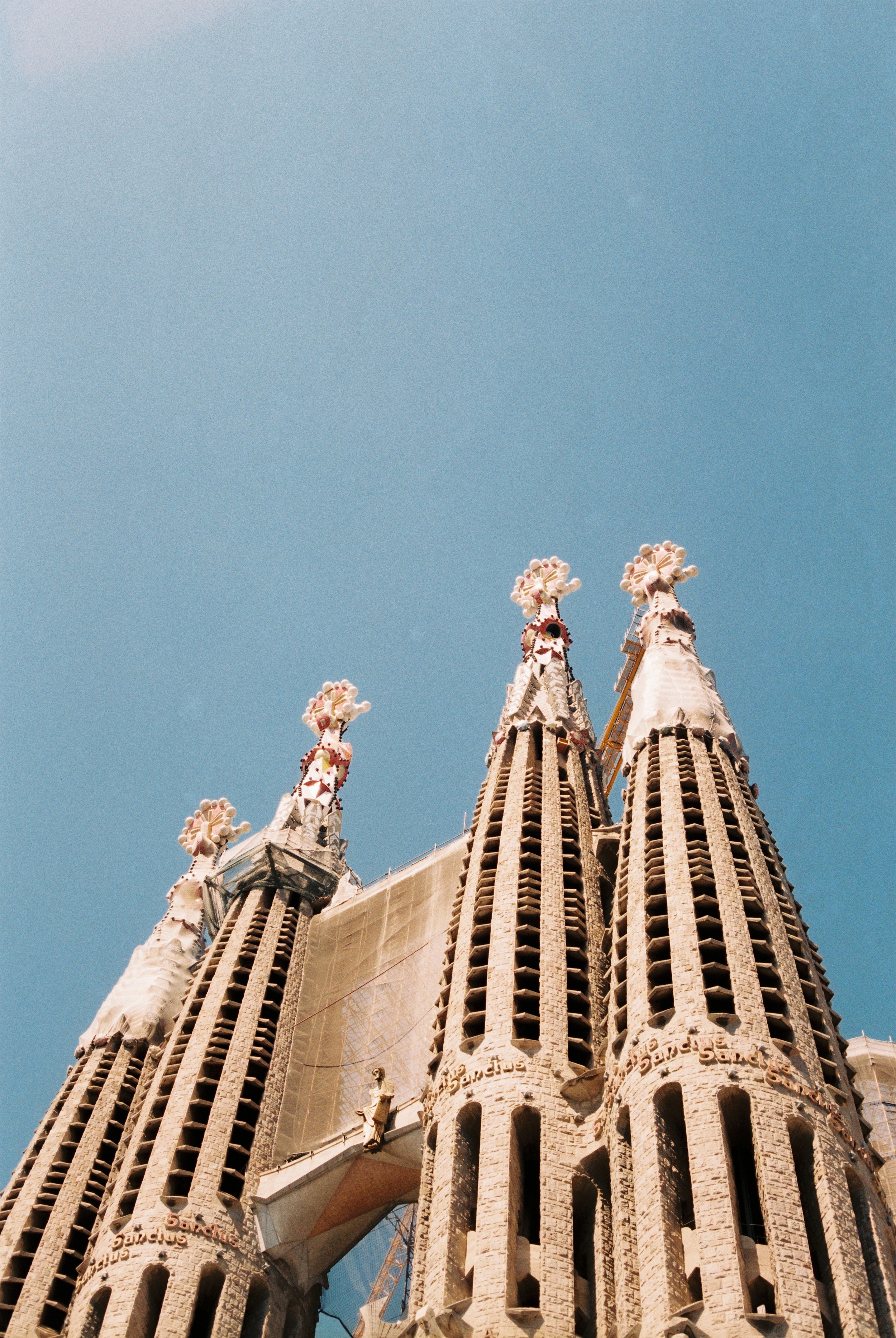The Basílica i Temple Expiatori de la Sagrada Família is a large Roman Catholic church in Barcelona, designed by Spanish architect Antoni Gaudí.