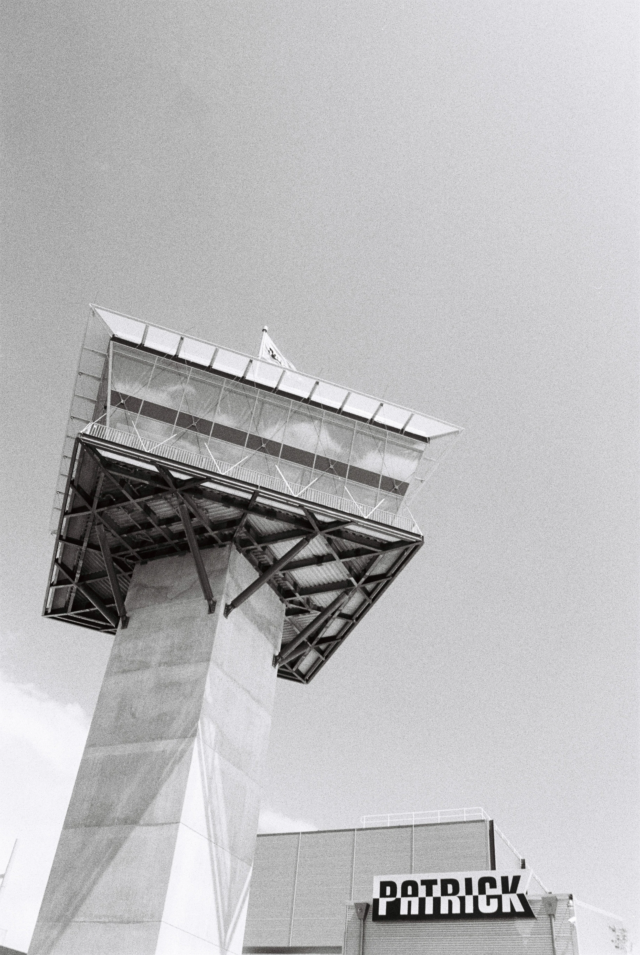 Patrick Wharf Brisbane on Tri-x 400. Nice wide feature shot of the Control Tower.
