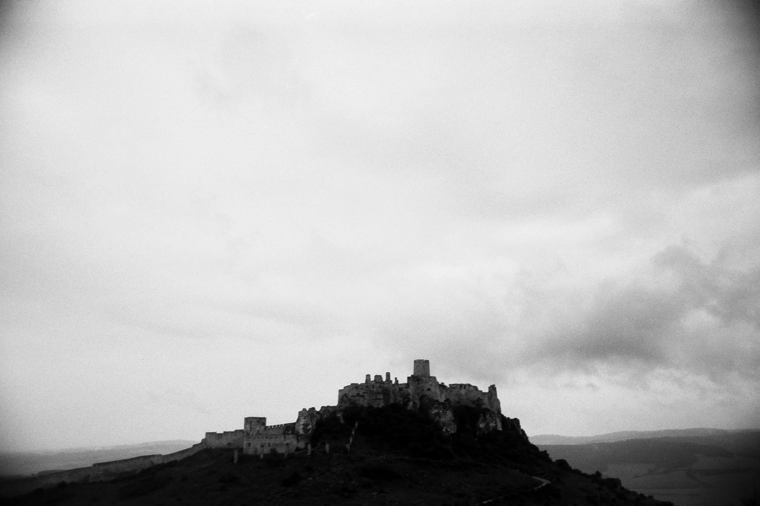 Spiš Castle from afar.