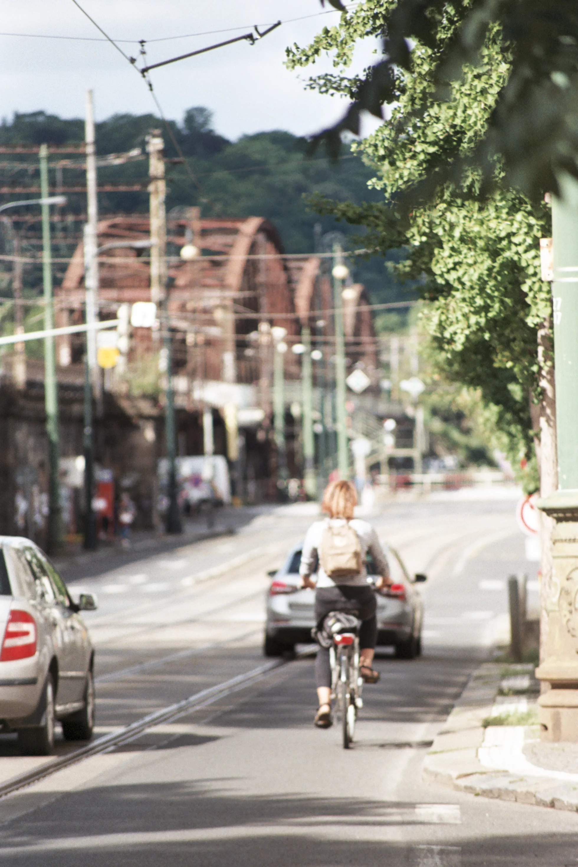 Bokeh, Telephoto lens. After doing a loop around town.