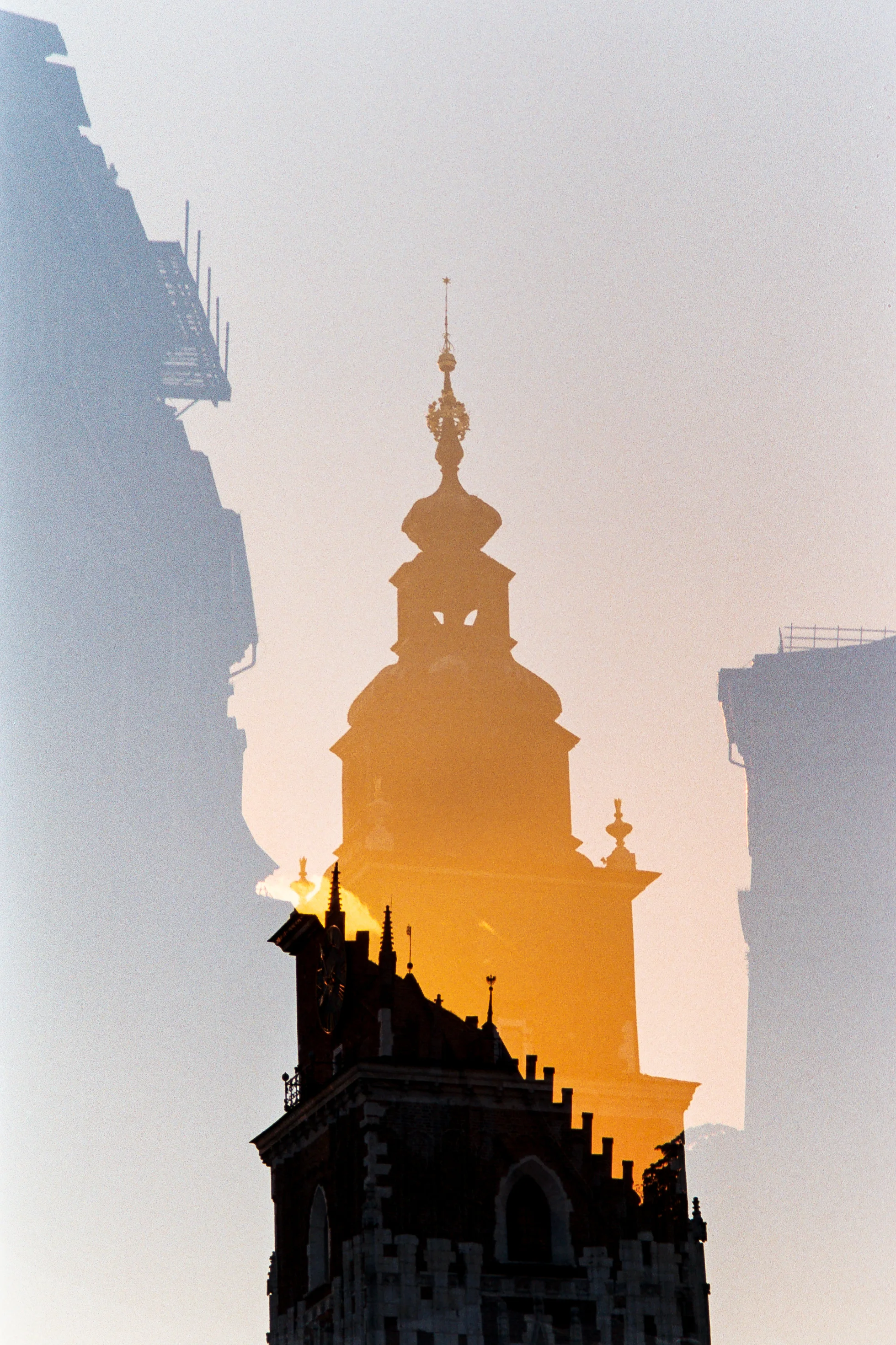 Double exposure, whilst wandering the streets. Soon after arriving.