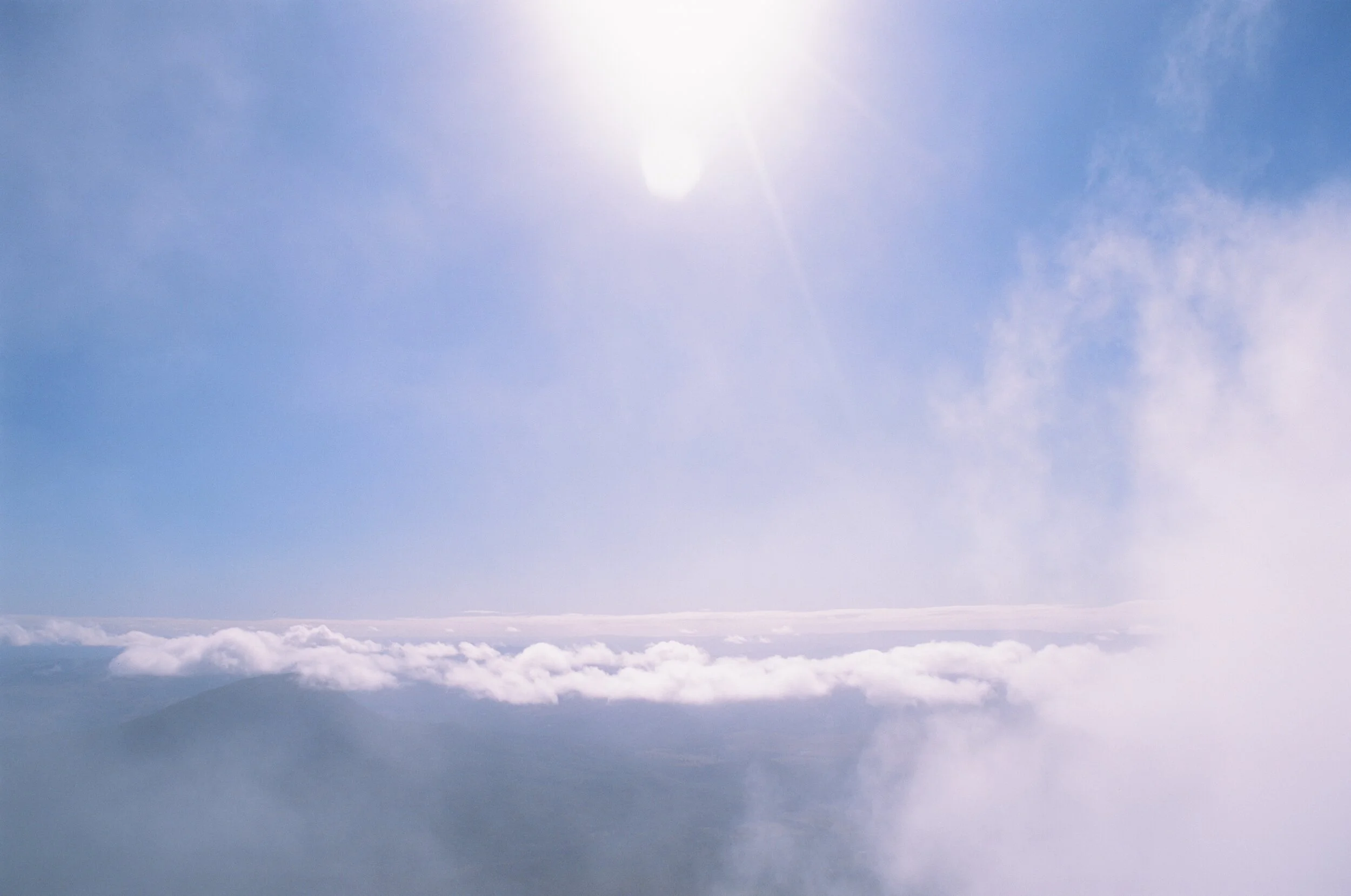 Lunch break. Sitting above the clouds.