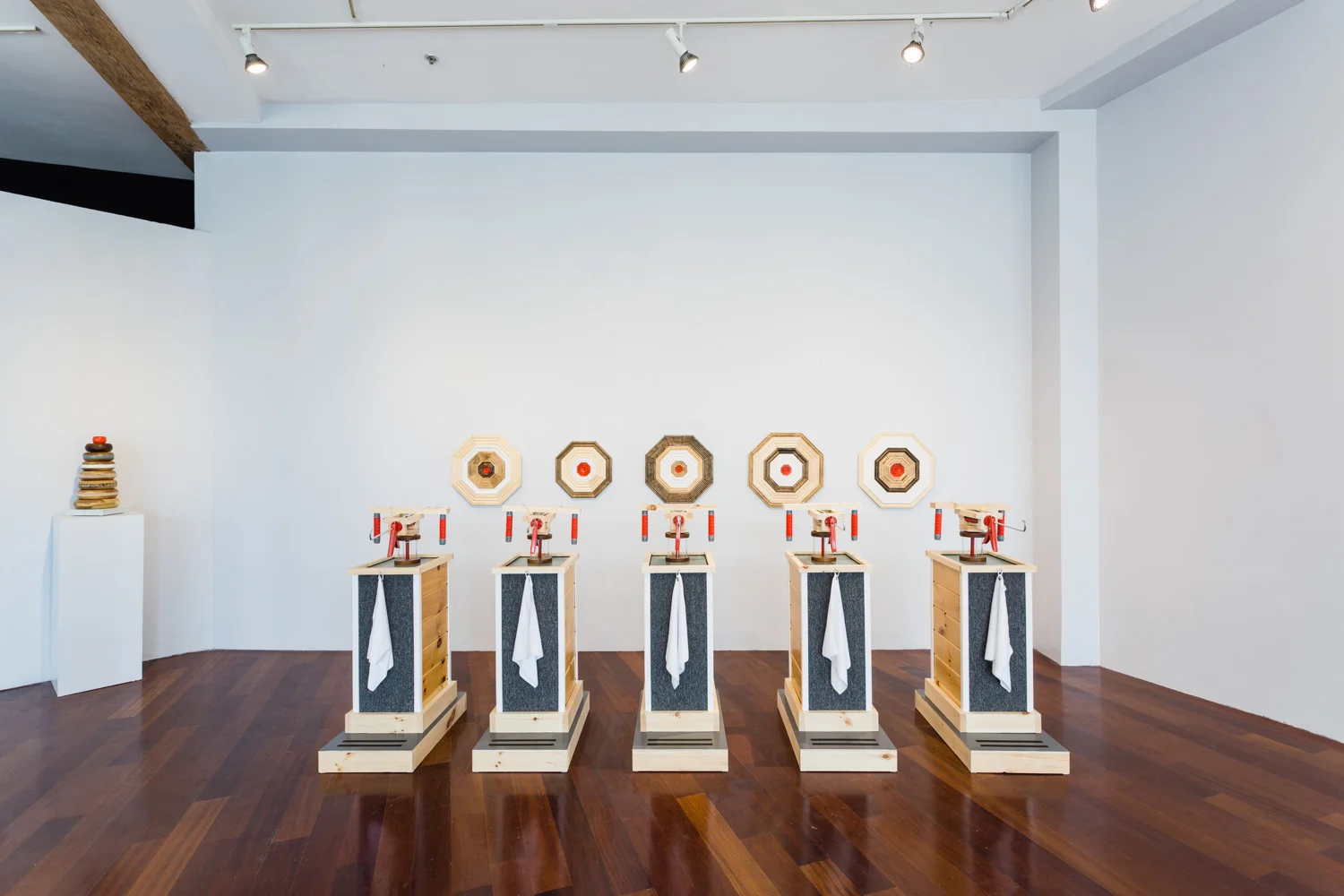Imaginate at Boston Sculptors Gallery (2016) Crown (2016) (back wall) Installation Photo Courtesy of Matthew Gamber