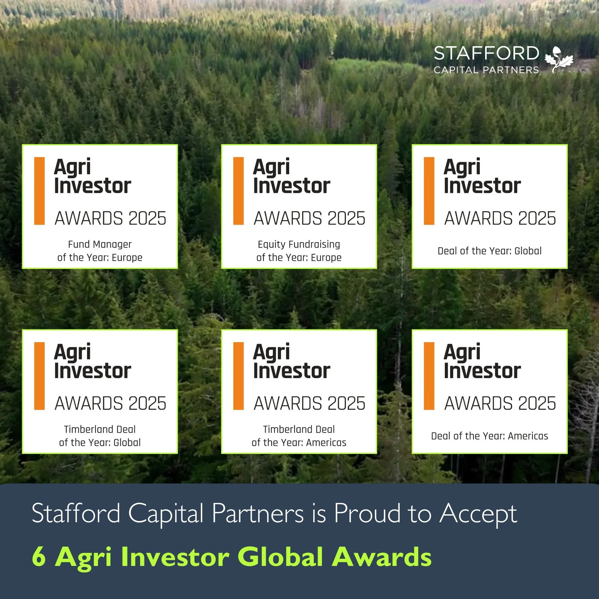 Stafford Capital Partners Honoured with Six Awards at the 2026 Agri Investor Global Awards