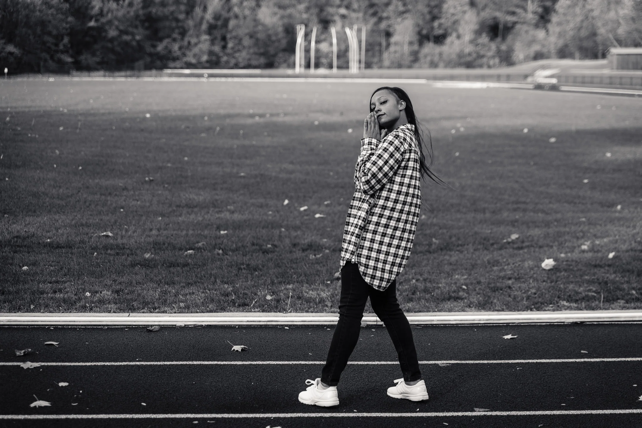 This photo was taken at the track at Behrend Fields.