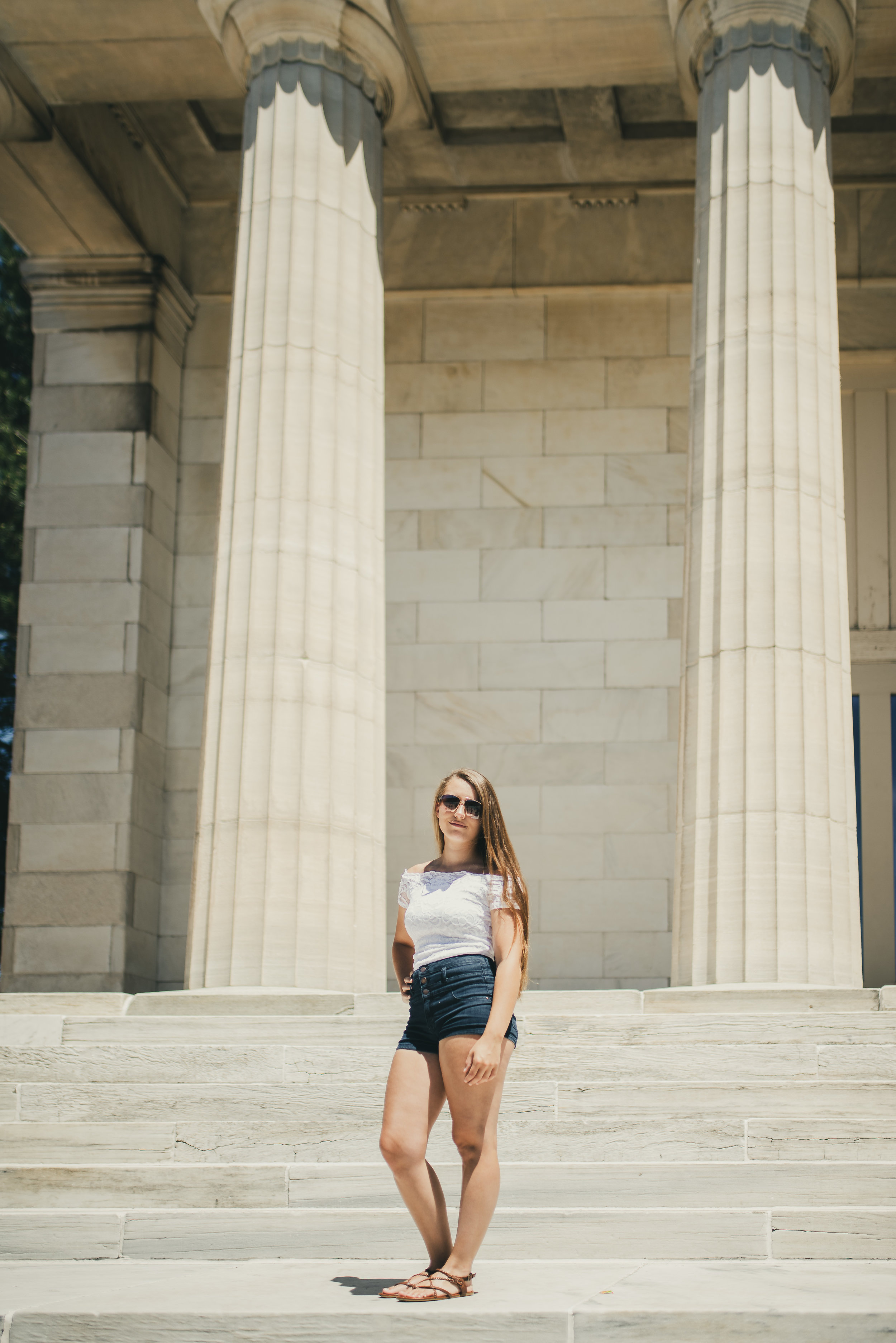 Erie Art Museum Steps Senior Portrait - Mady 5