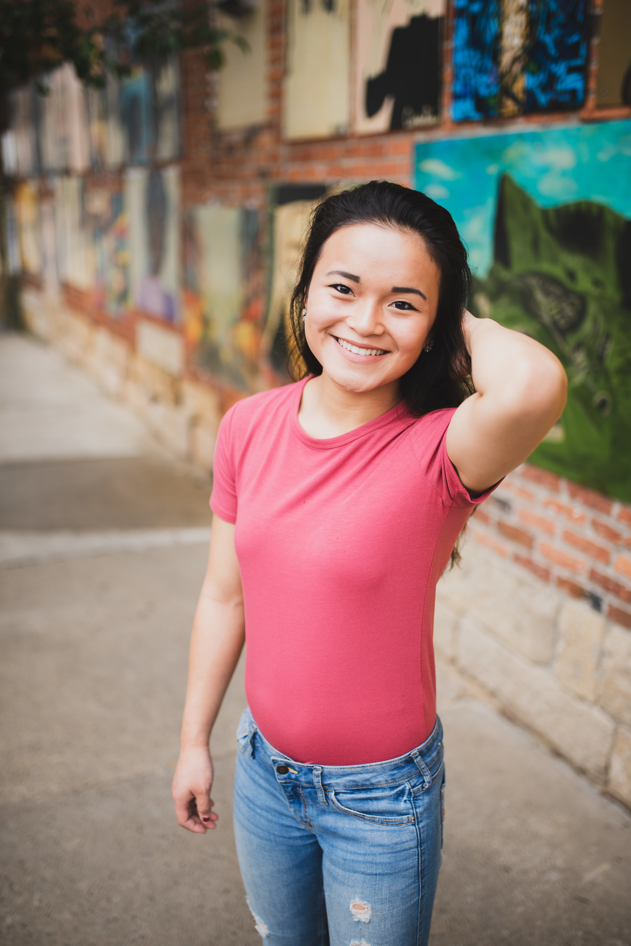 Clarion PA senior portrait near main street