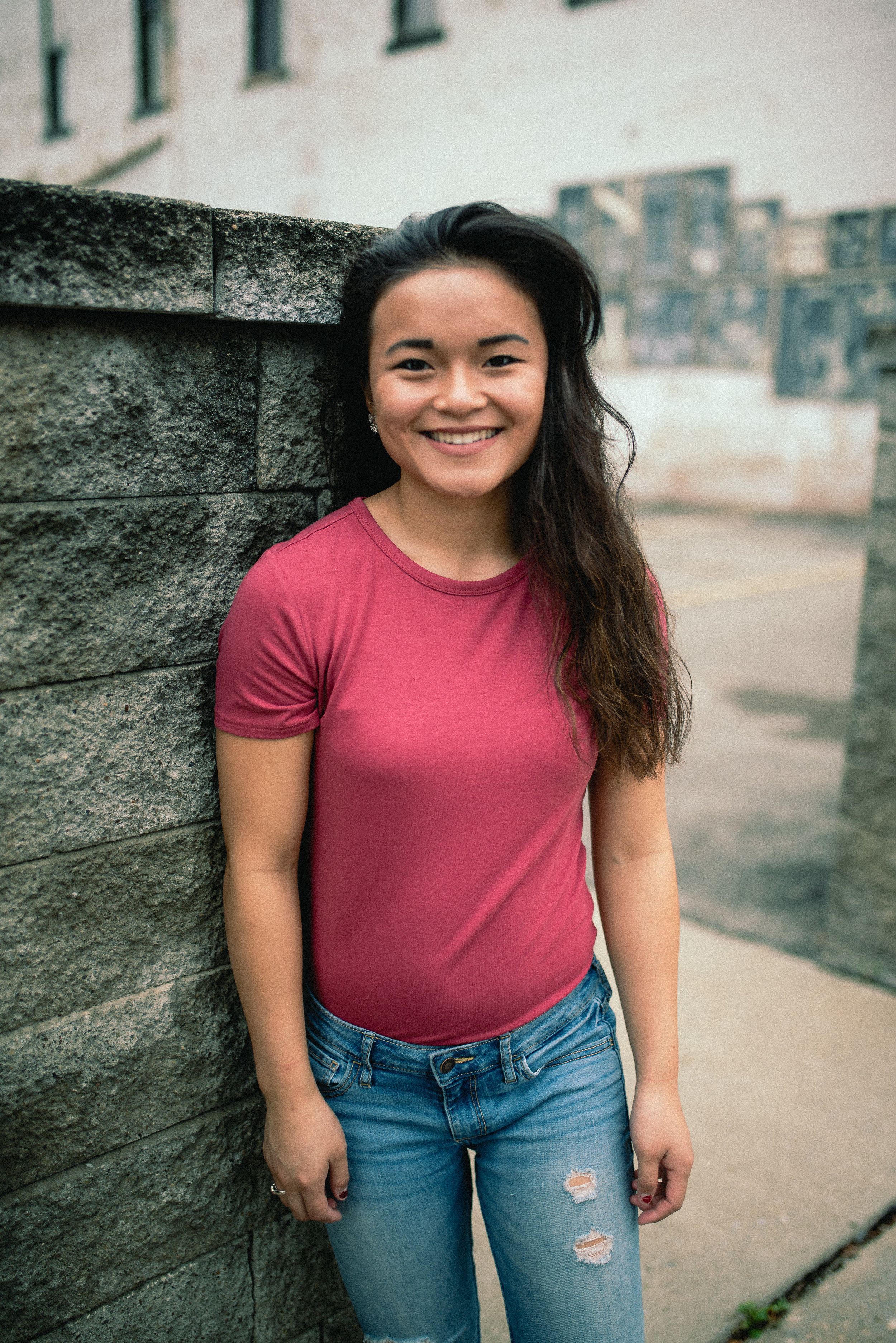 Clarion PA senior portrait on main street