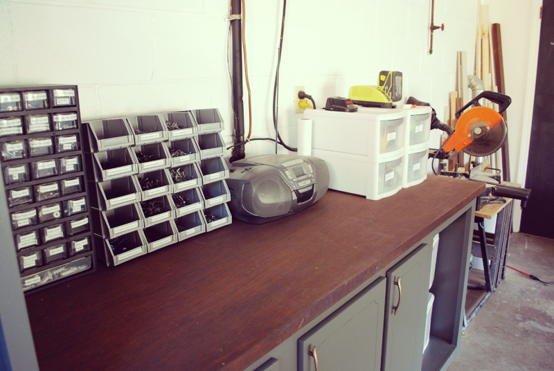 After - Door turned workbench