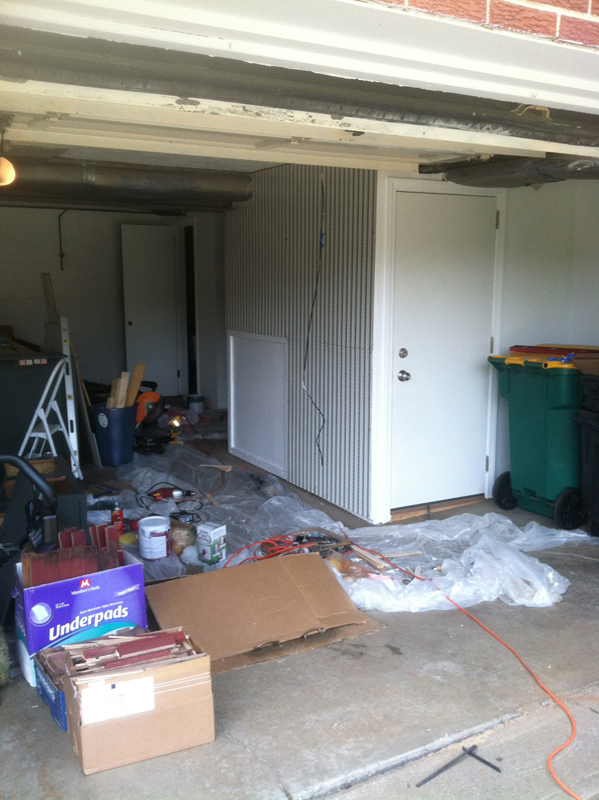 Progress - Pegboard Installation