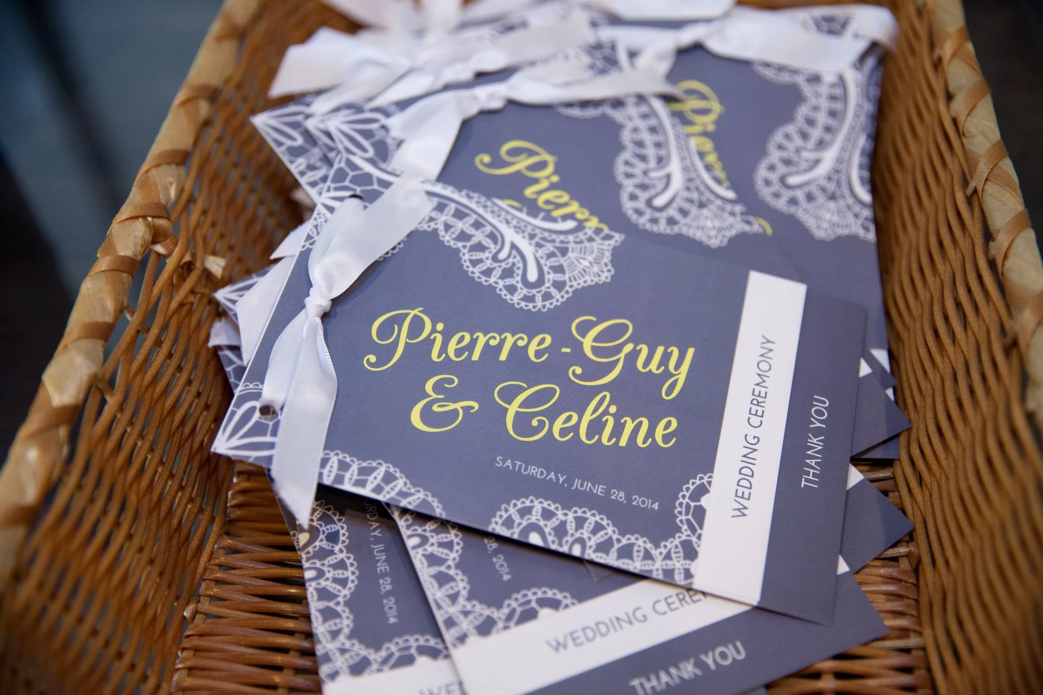 custom wedding program booklet