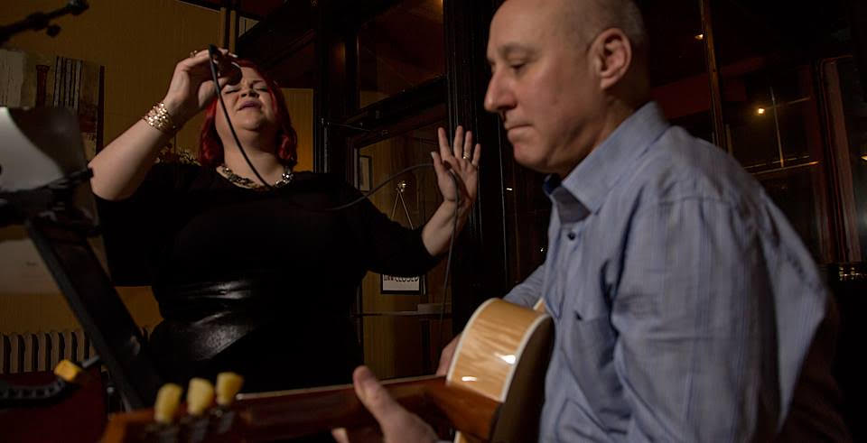 Krebs and Johnston perform. Photo courtesy of Sofia Imagery.