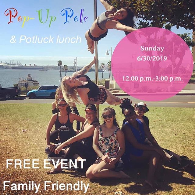 Looking forward to our potluck picnic with our #poletes 🍔🌭🥪🥗🥙 Join us at the Bluffs today at 12:00 for some pole play and great company. (Corner of Junipero and Ocean)