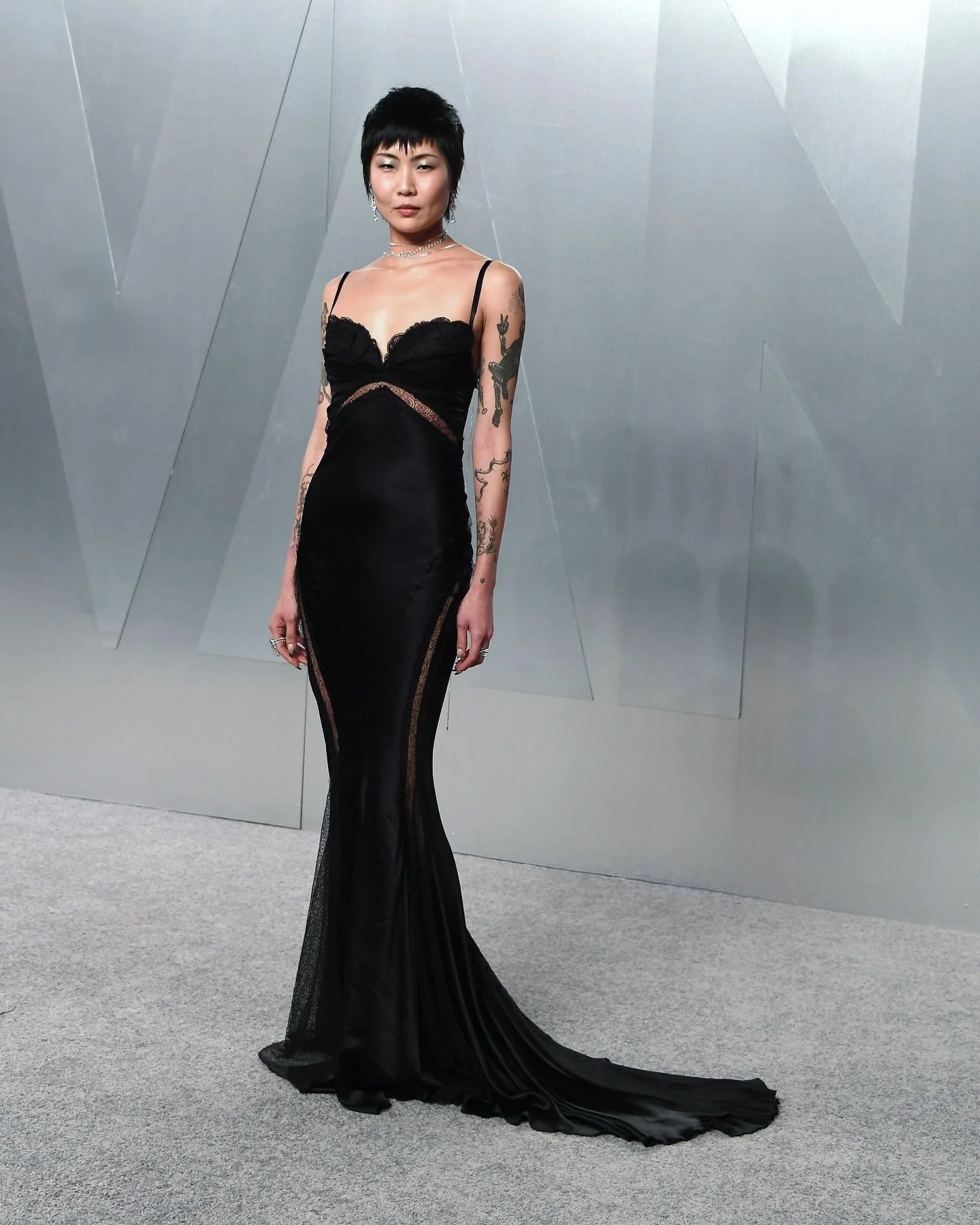 May at the @VanityFair #Oscars Party 🏆

Dress is archival @roberto_cavalli / Custom 137 Carat Diamond Necklace by @jane_jones_la / Earrings &amp; Rings by @dior @spinellikilcollin / Shoes by @jwpei_official 

Styled by me
Hair by @michaelforrey 
Mak