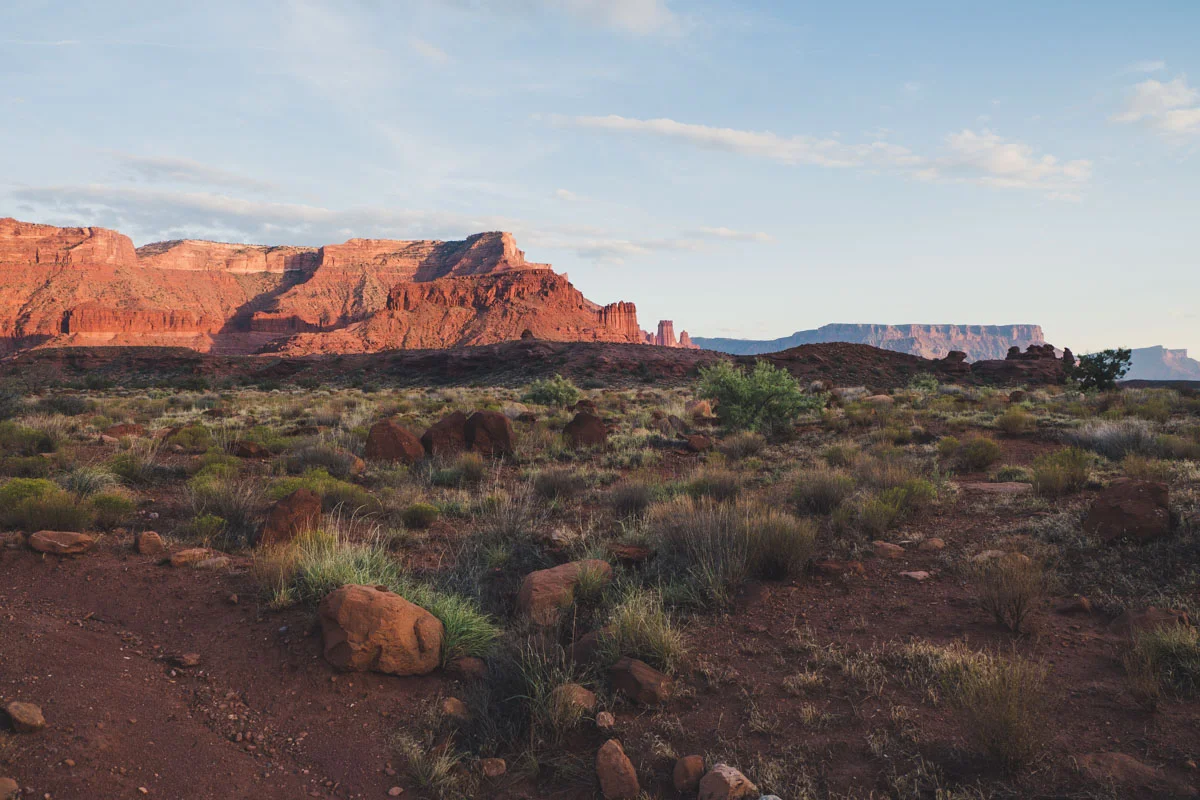 Rocks in the evening