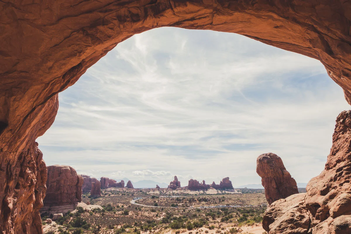 Double Arch looking towards North and South Window