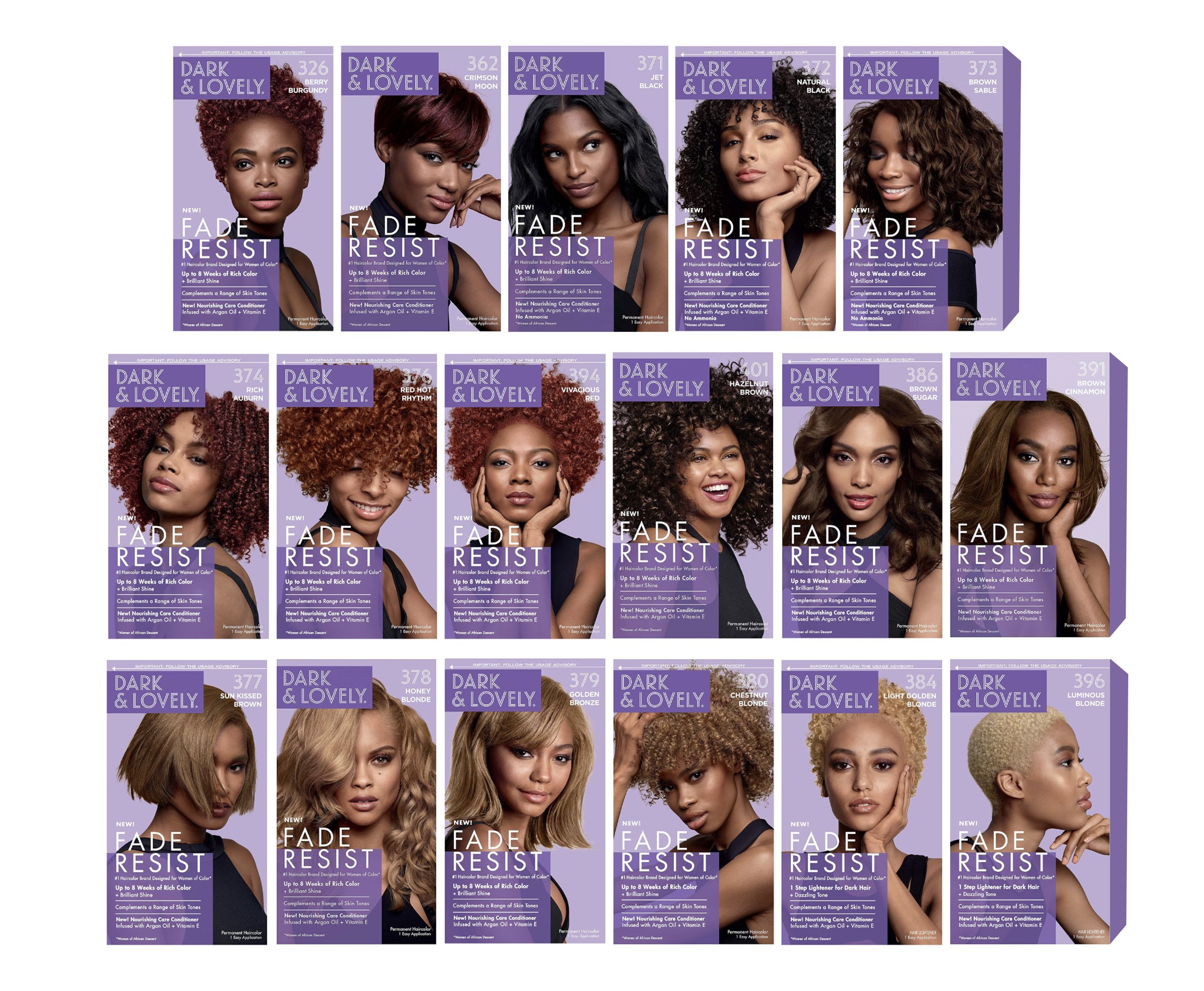 Dark & Lovely Fade Resist Haircolor Package