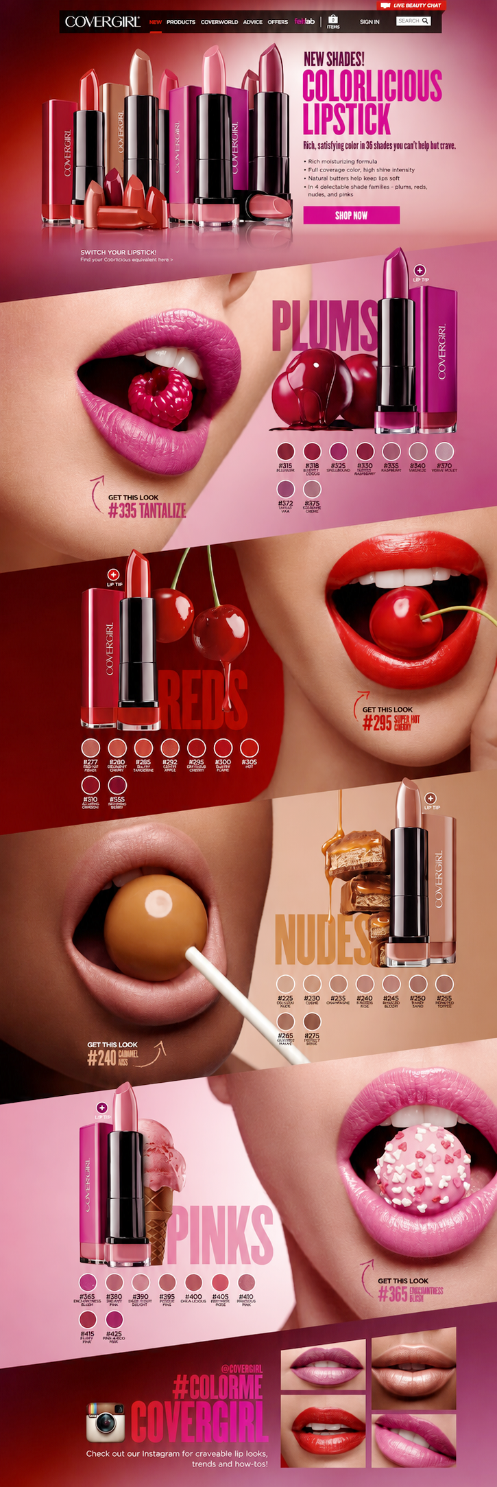Colorlicious Website Page