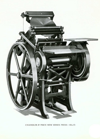 1906 Chandler & Price 8x12 Letterpress